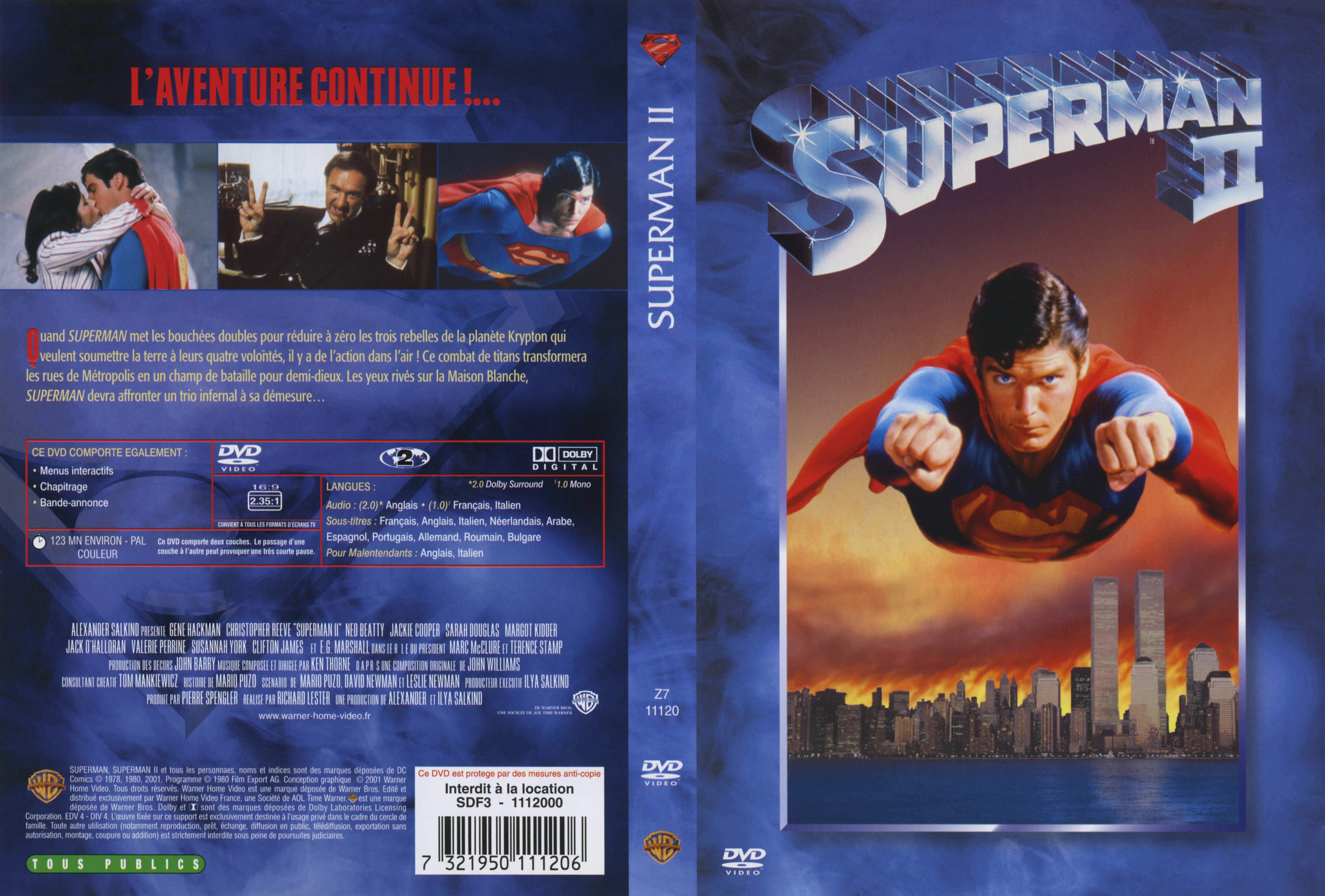 Jaquette DVD Superman 2