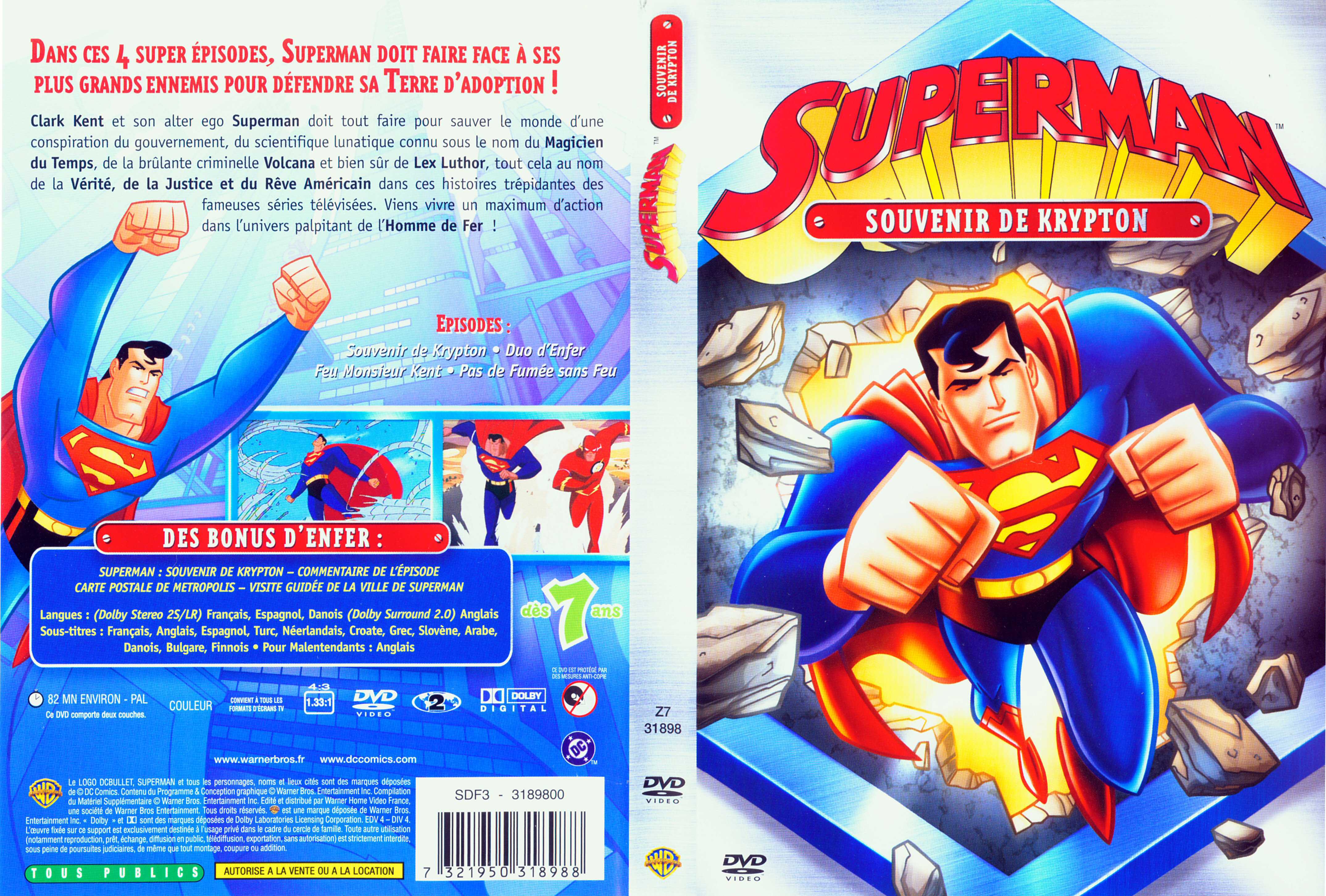 Jaquette DVD Superman (DA) souvenir de krypton
