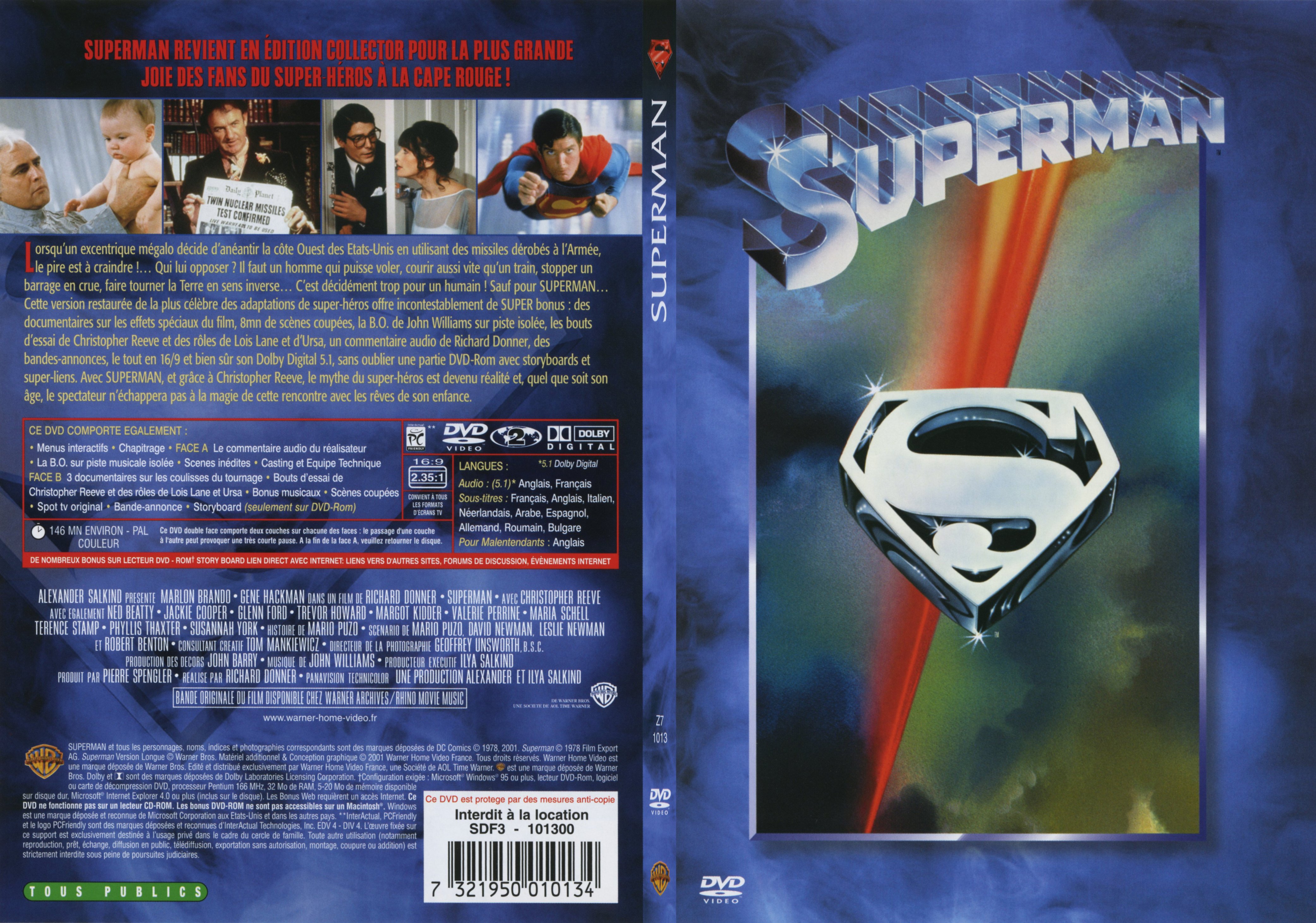 Jaquette DVD Superman - SLIM
