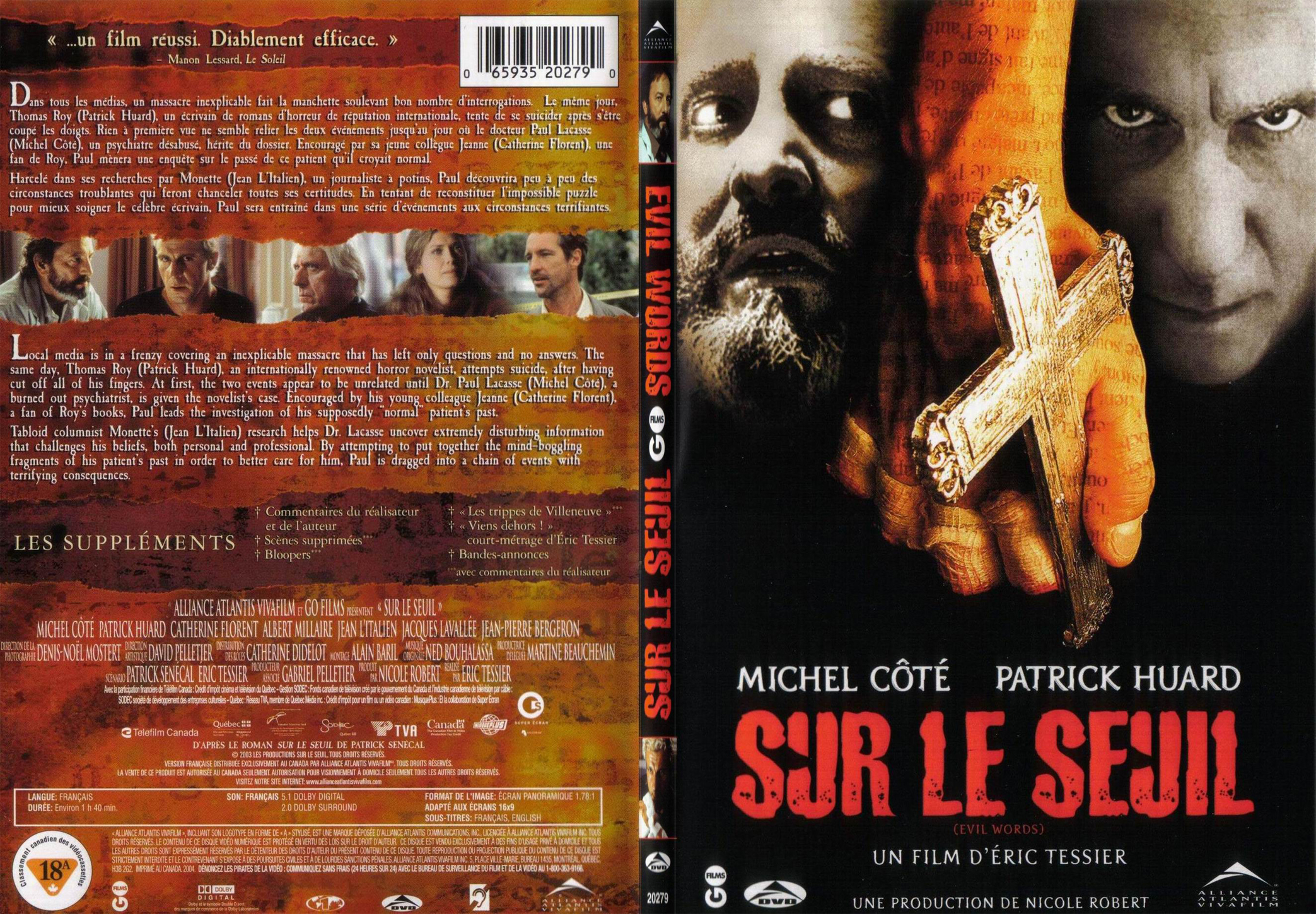 Jaquette DVD Sur le seuil - SLIM