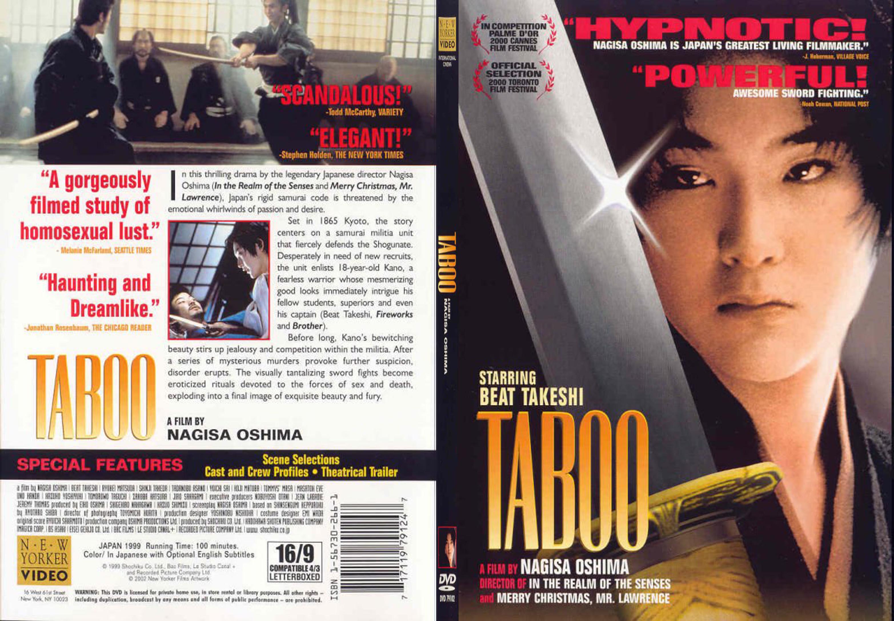 Jaquette DVD Taboo - SLIM