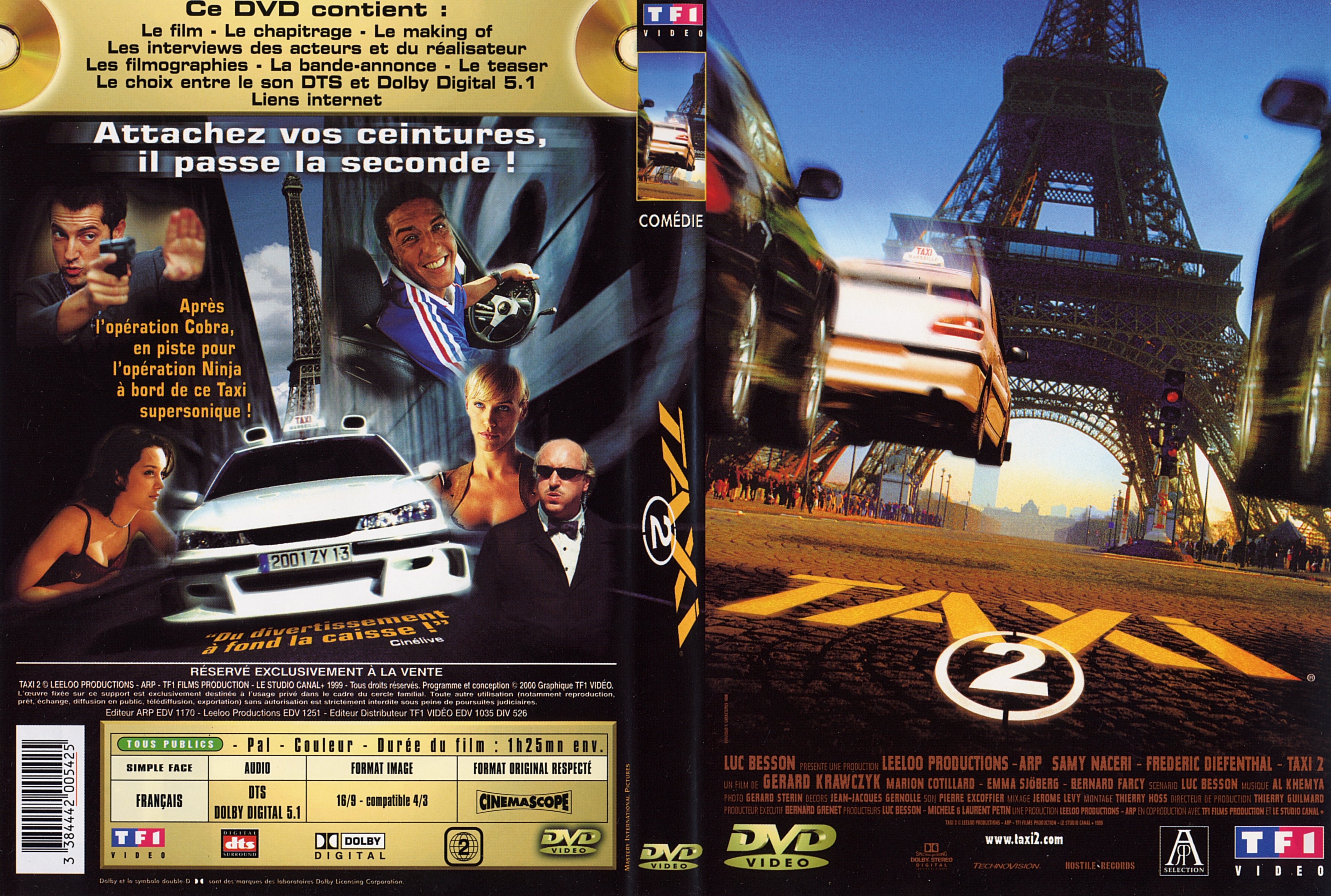 Jaquette DVD Taxi 2