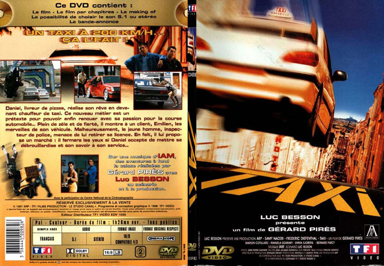 Jaquette DVD Taxi - SLIM