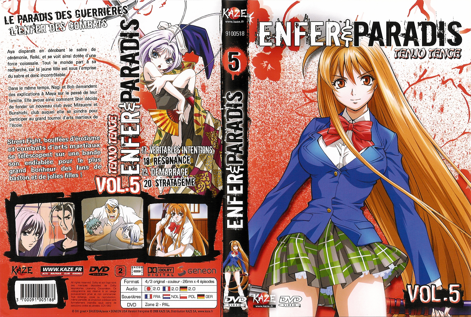 Jaquette DVD Tenjo tenge vol 5