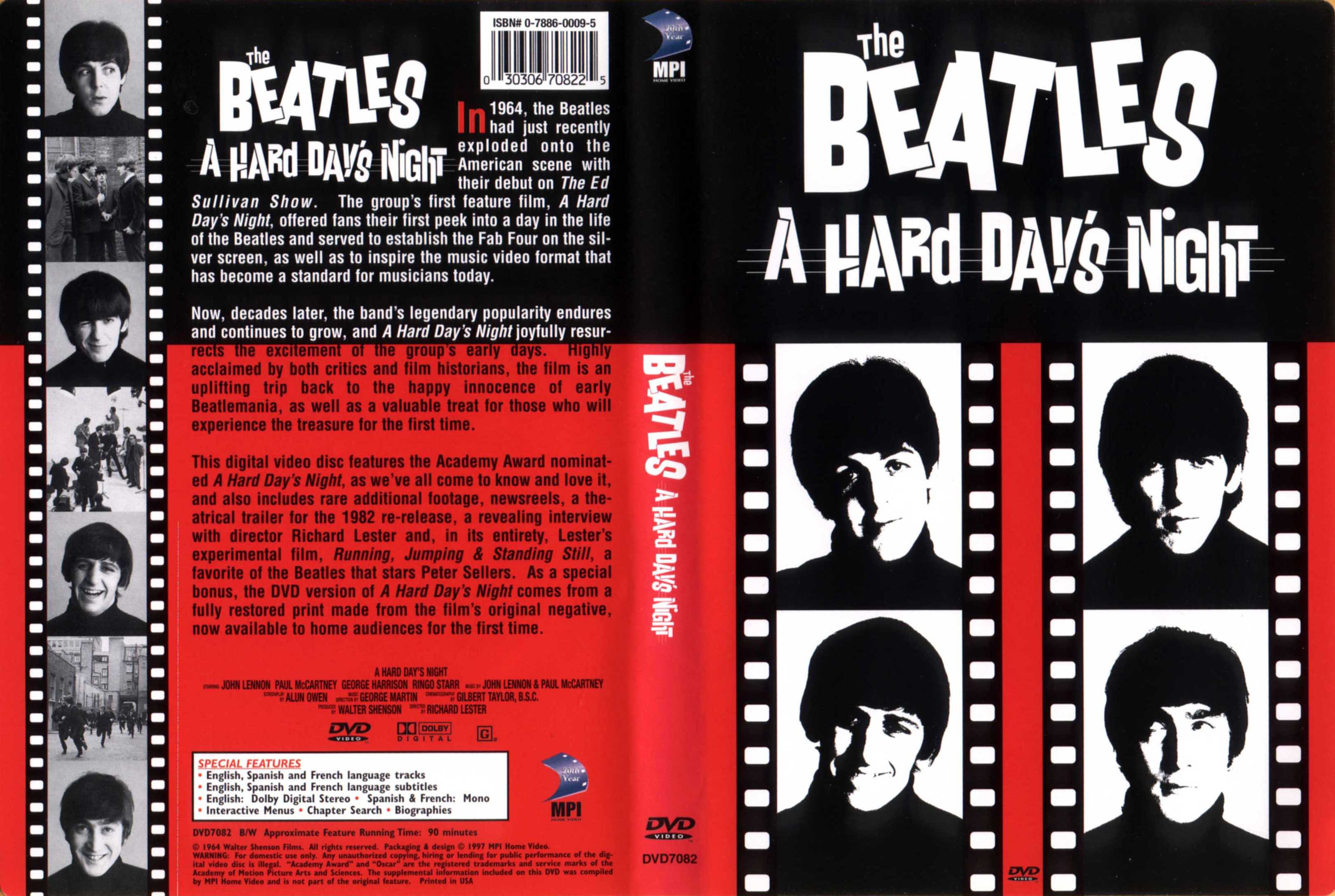 Jaquette DVD The Beatles a hard day