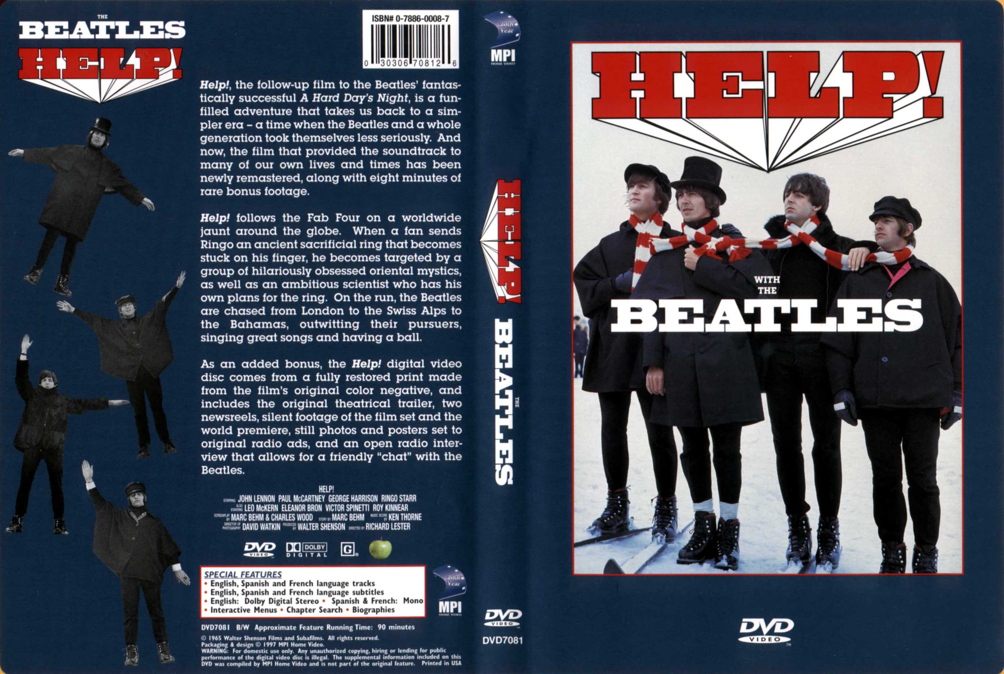 Jaquette DVD The Beatles help