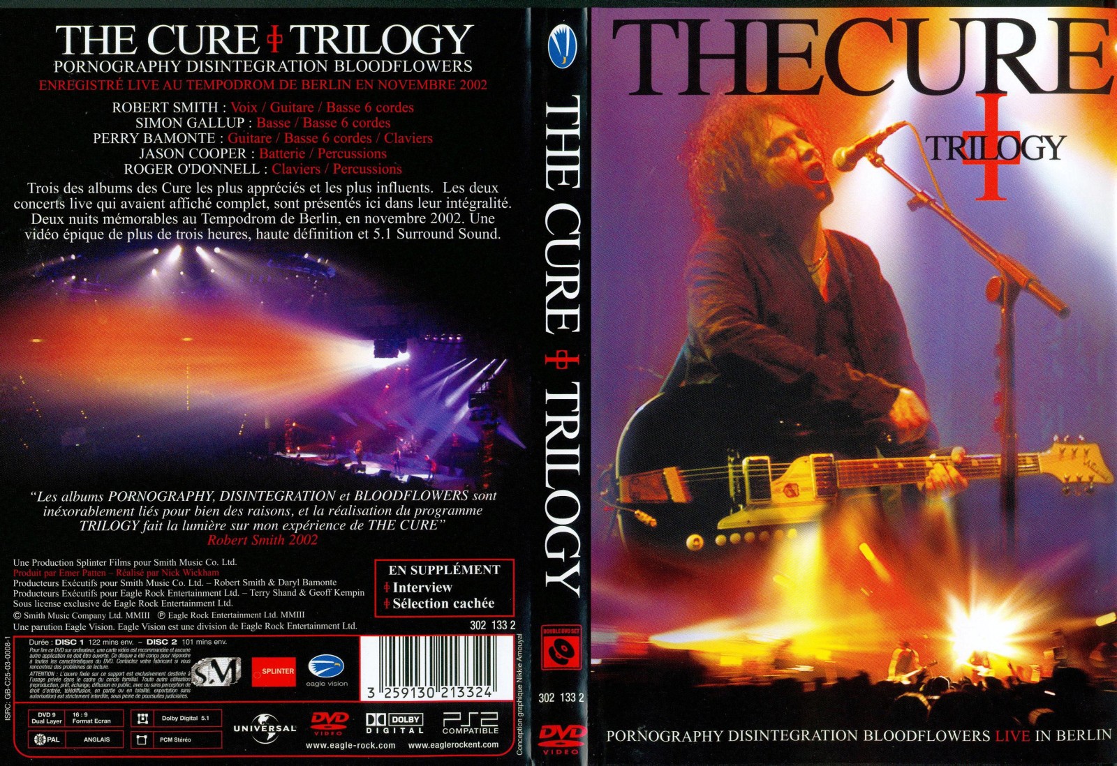 Jaquette DVD The Cure trilogy