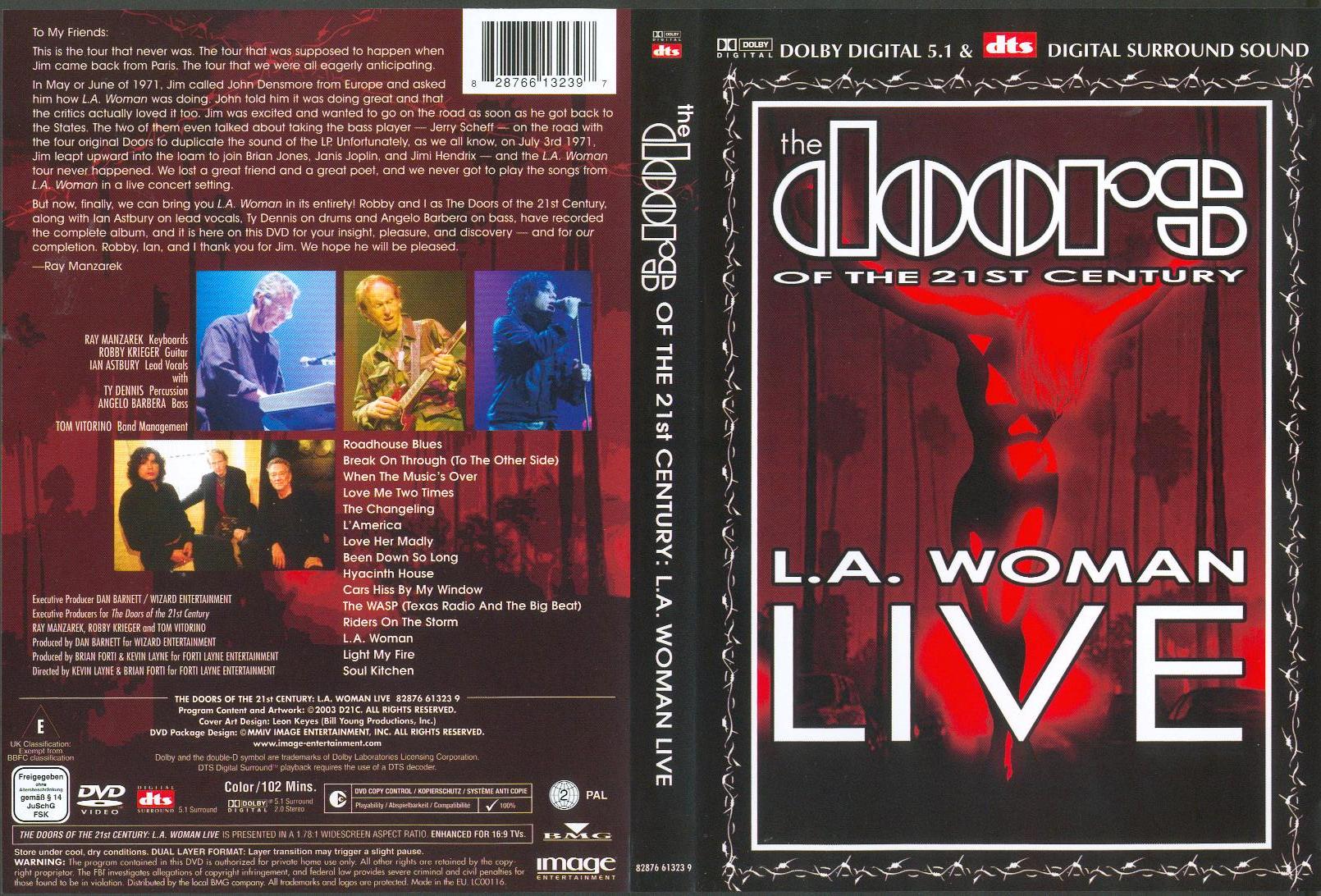 Jaquette DVD The Doors of the 21st century L A Woman Live