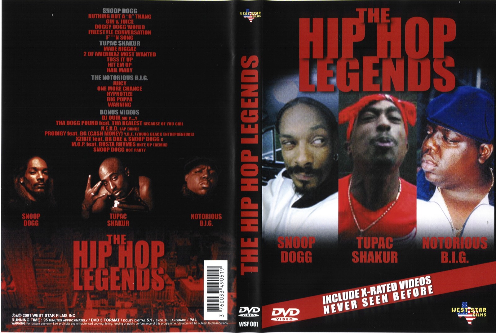 Jaquette DVD The Hip Hop legends