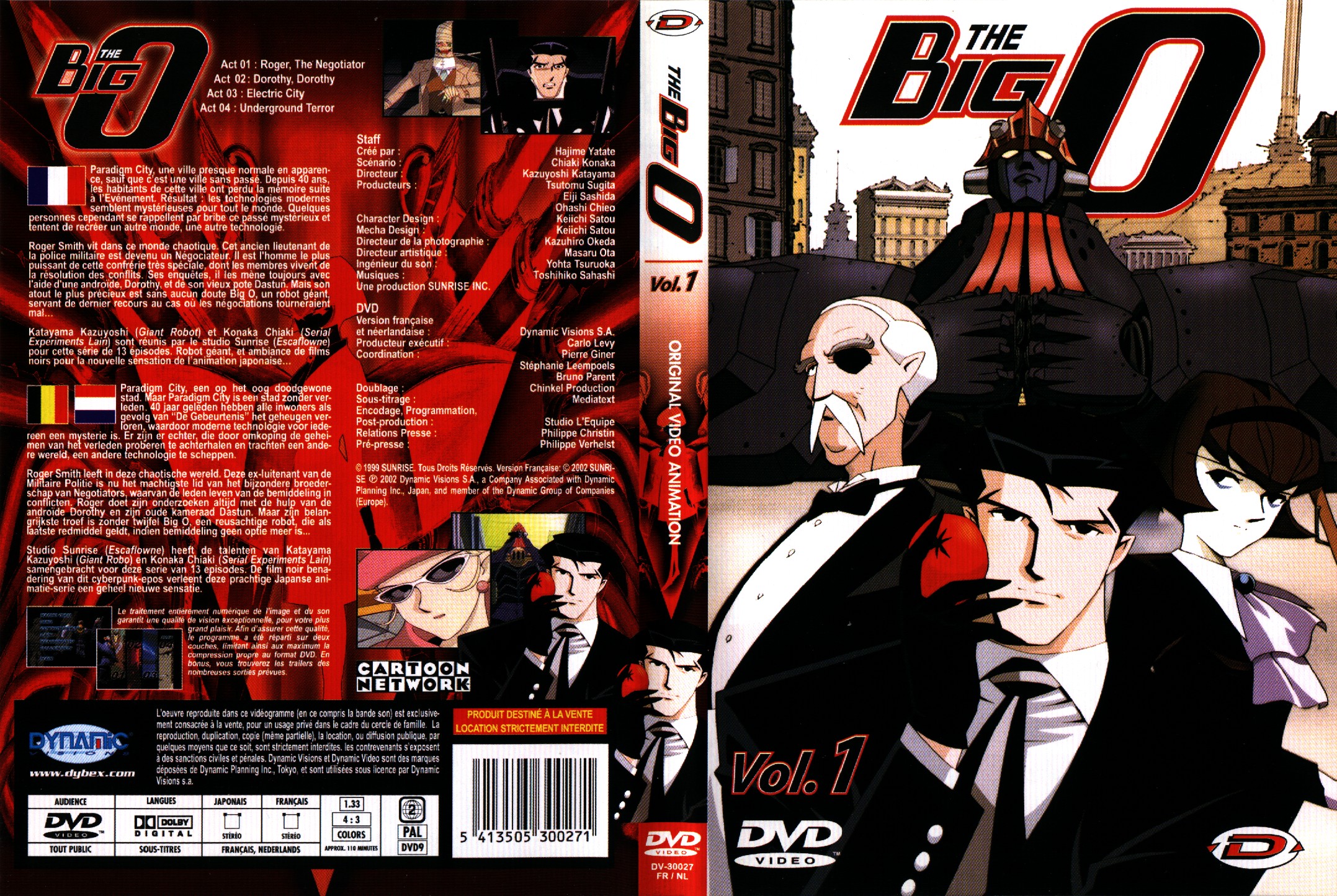 Jaquette DVD The big O vol 1