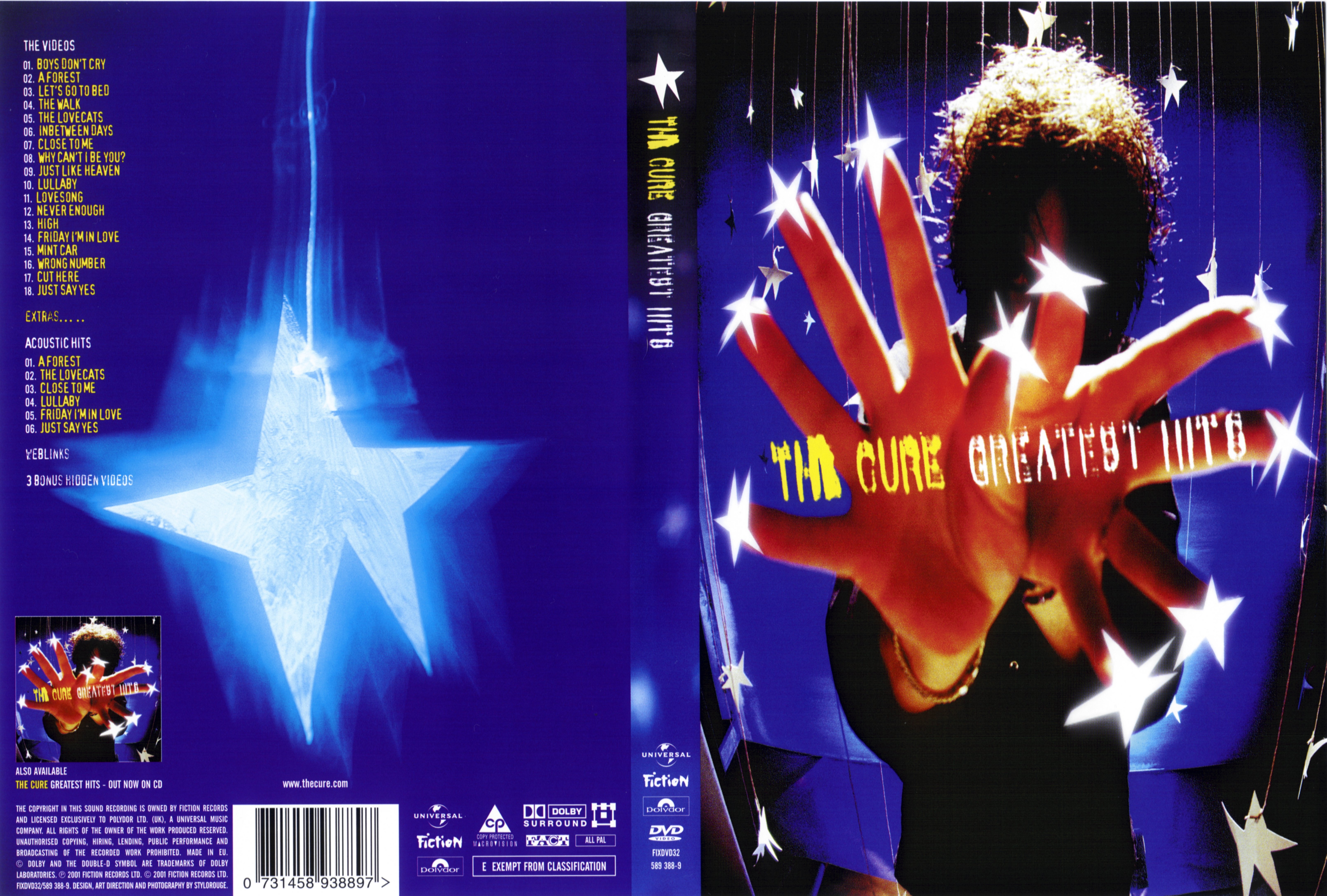 Jaquette DVD The cure greatest hits