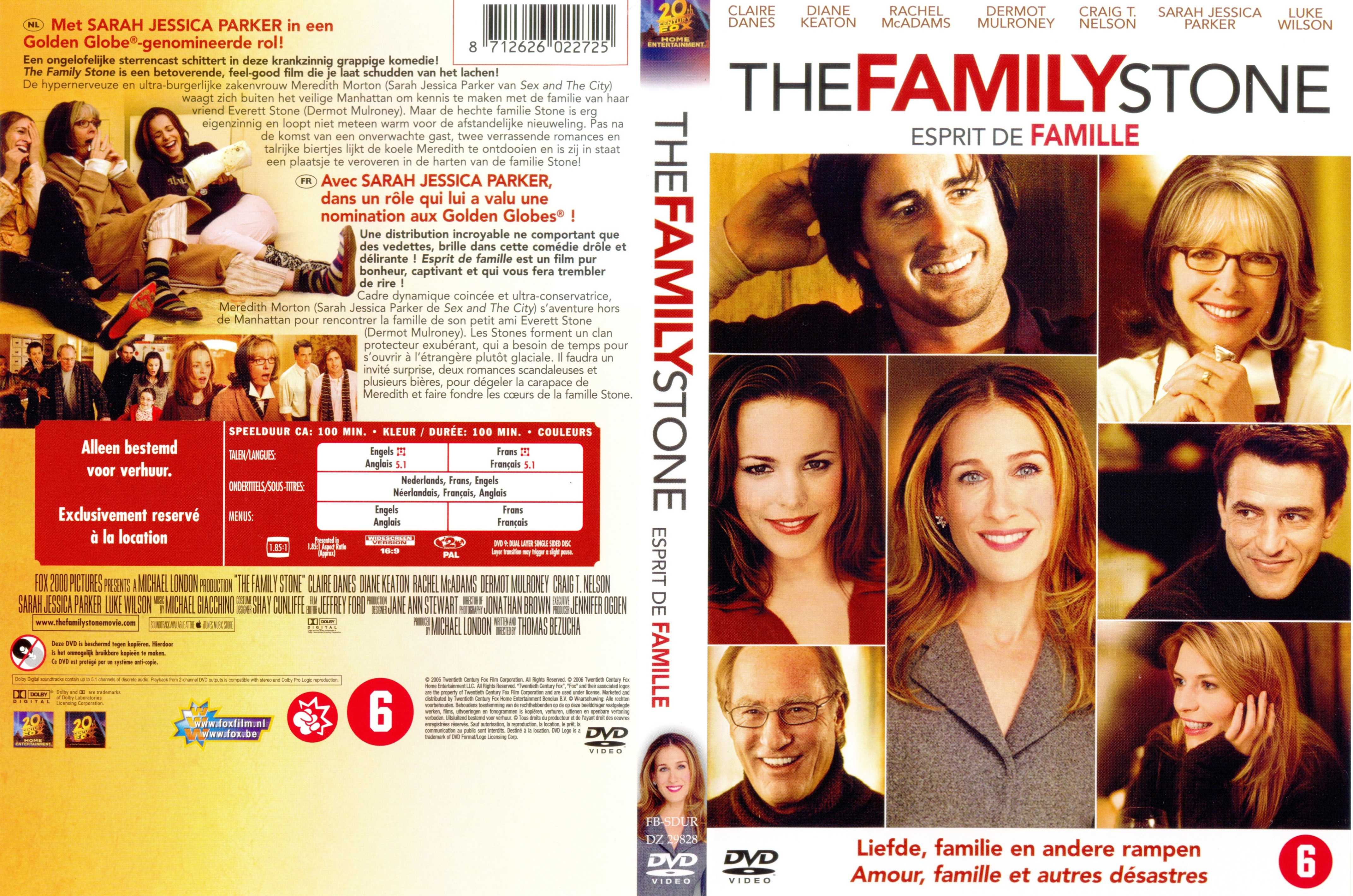 Jaquette DVD The familly stone