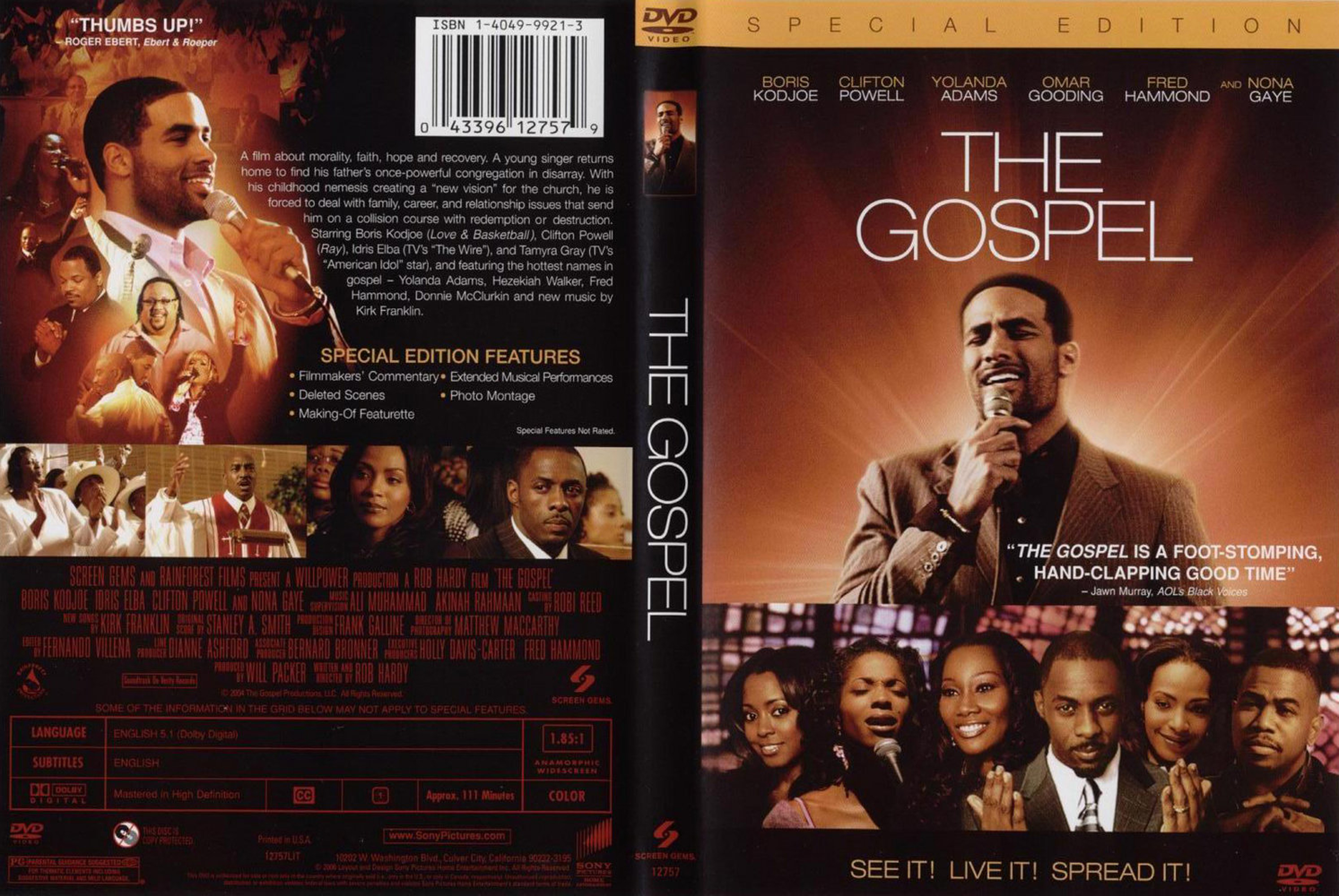 Jaquette DVD The gospel Zone 1