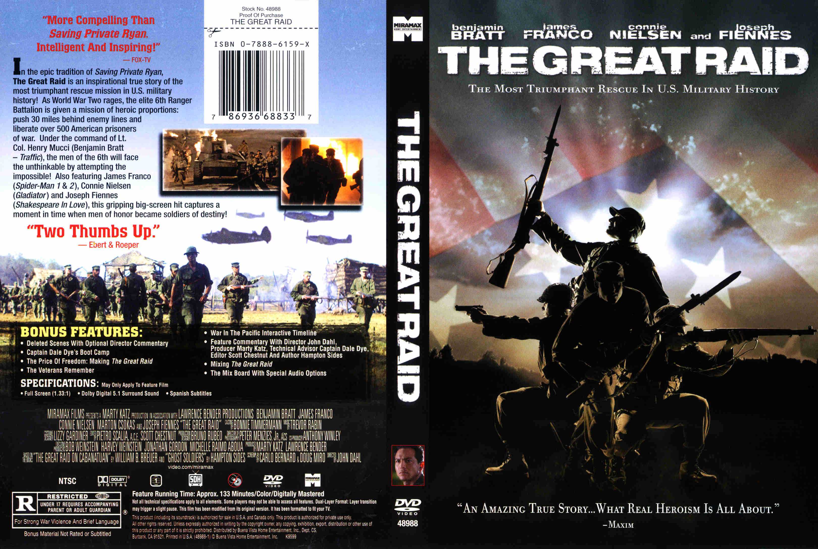 Jaquette DVD The great raid Zone 1