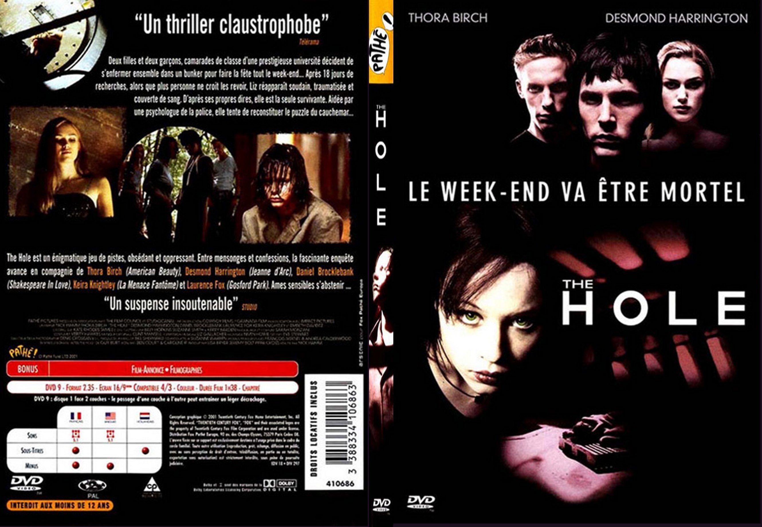 Jaquette DVD The hole - SLIM