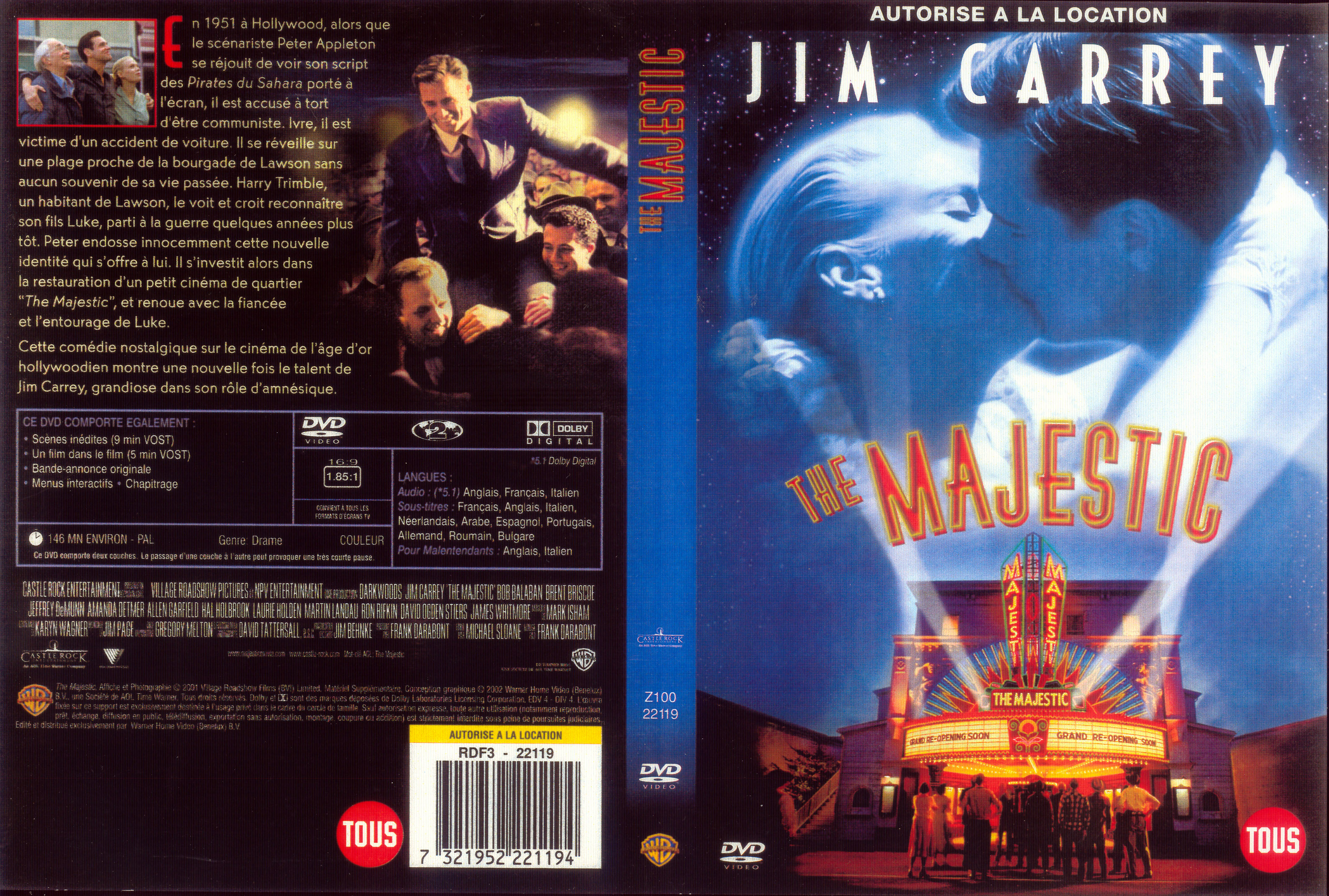 Jaquette DVD The majestic
