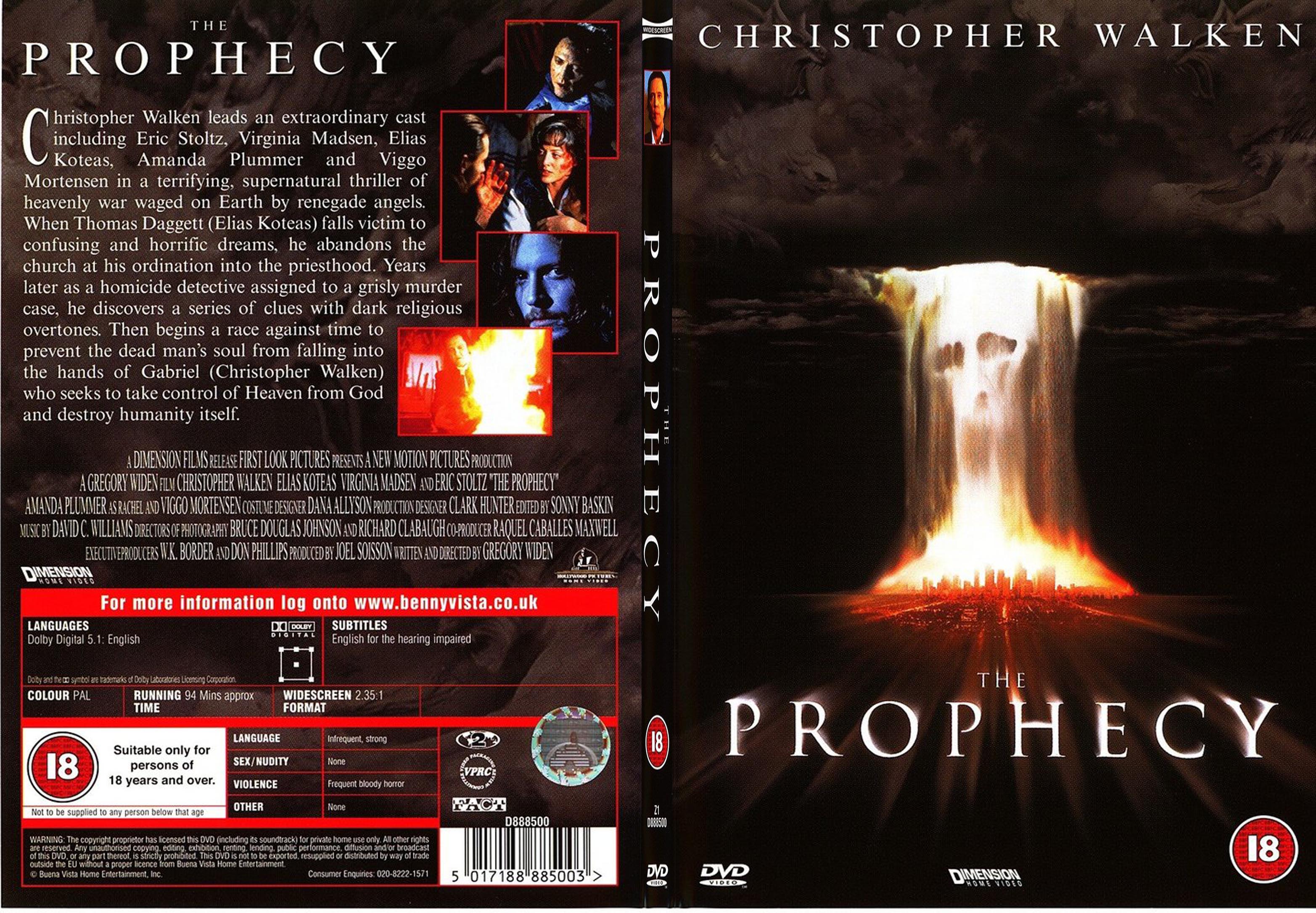 Jaquette DVD The prophecy - SLIM