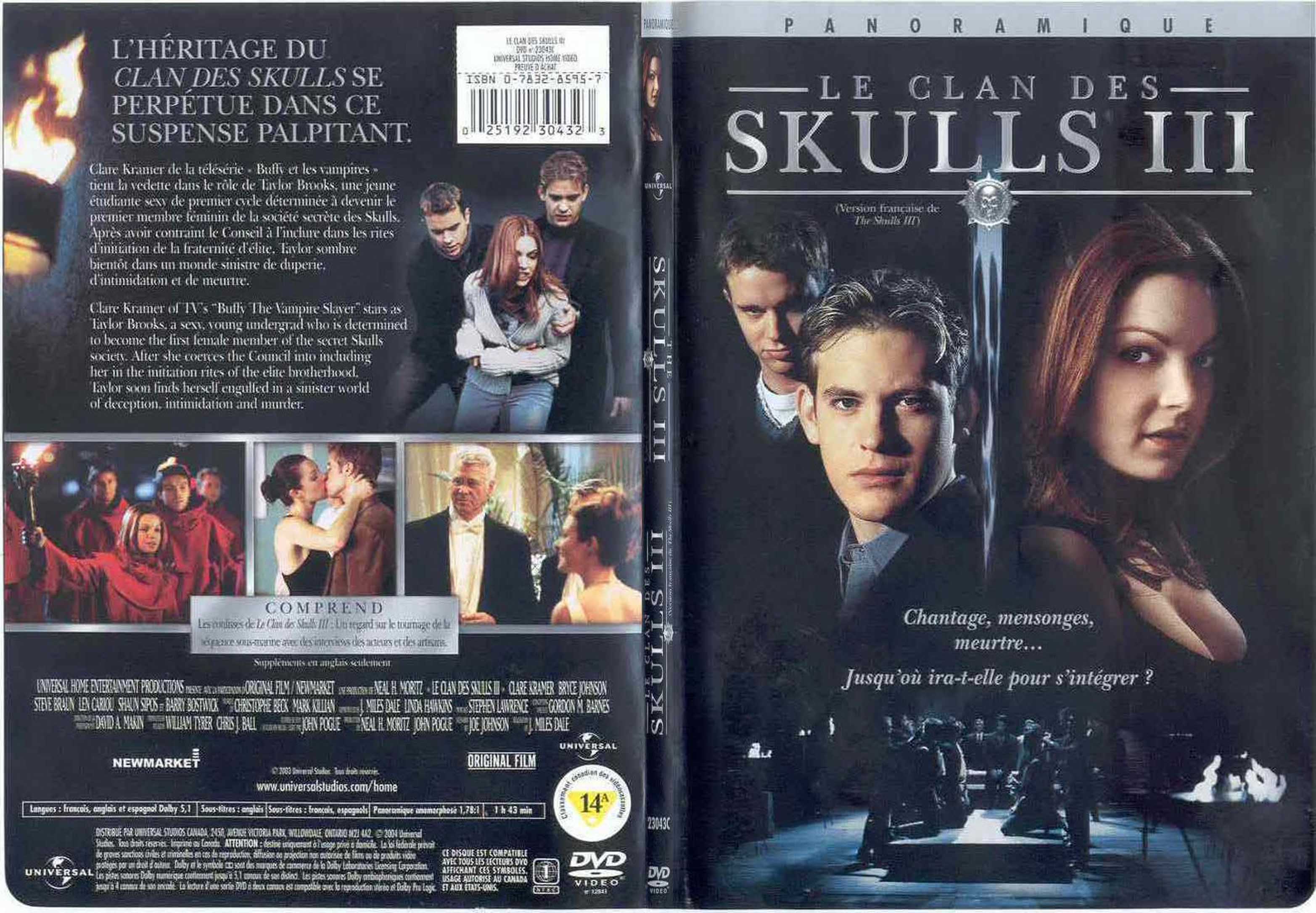 Jaquette DVD The skulls 3 - SLIM