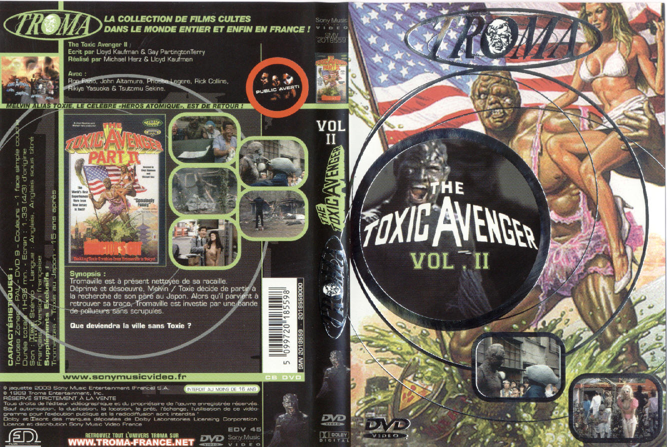 Jaquette DVD The toxic avenger vol 2