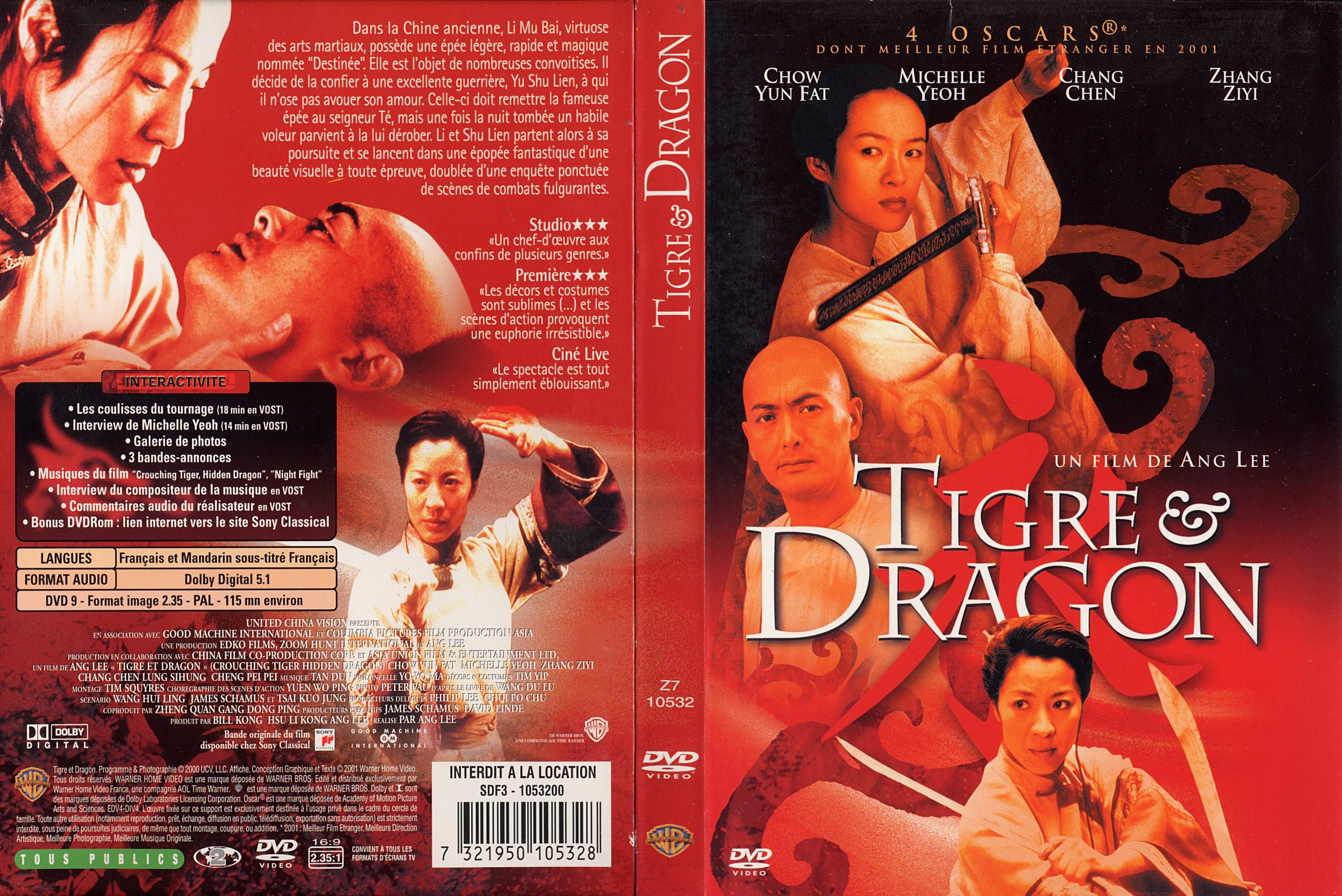 Jaquette DVD Tigre et Dragon