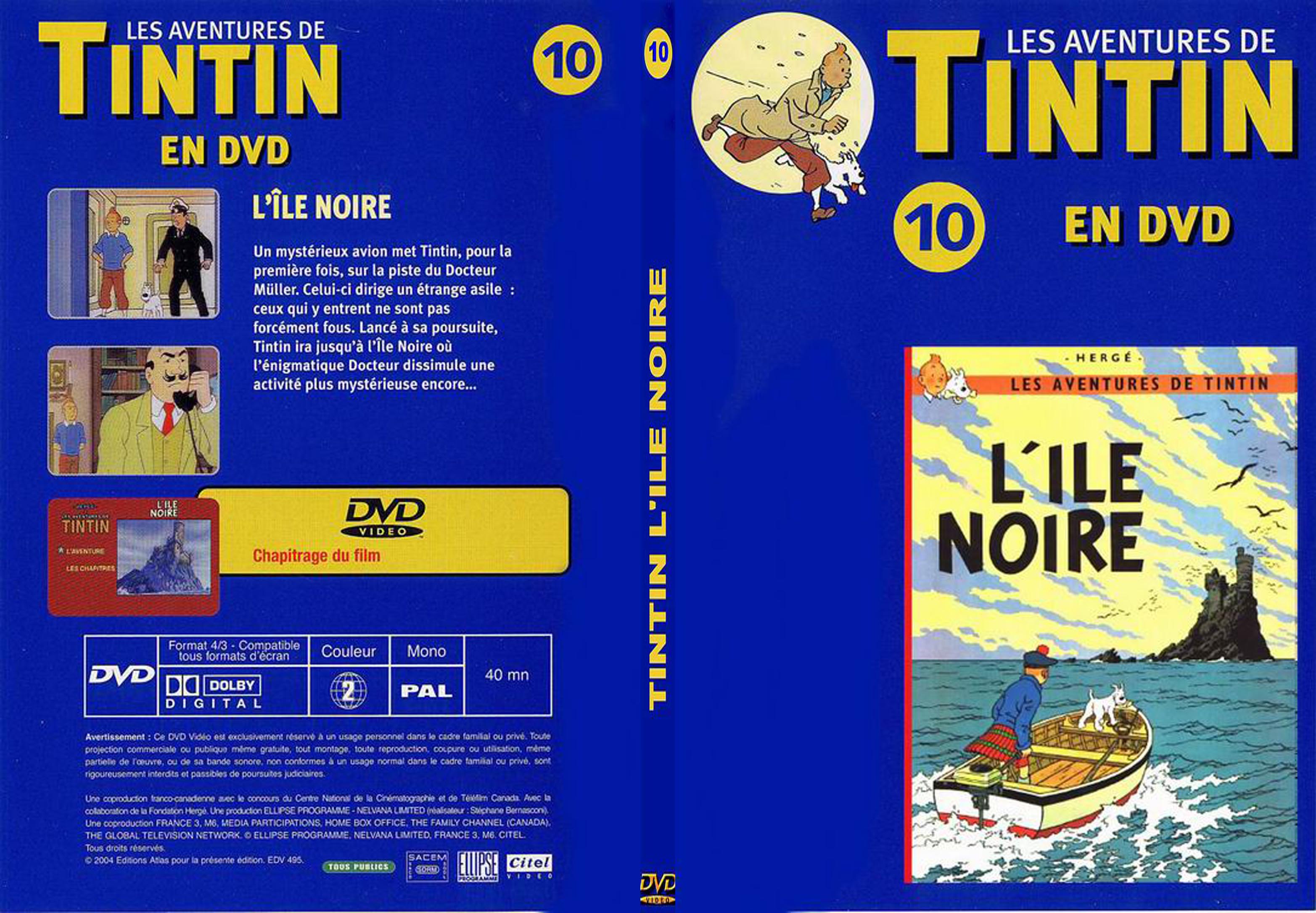 Jaquette DVD Tintin - vol 10 - L