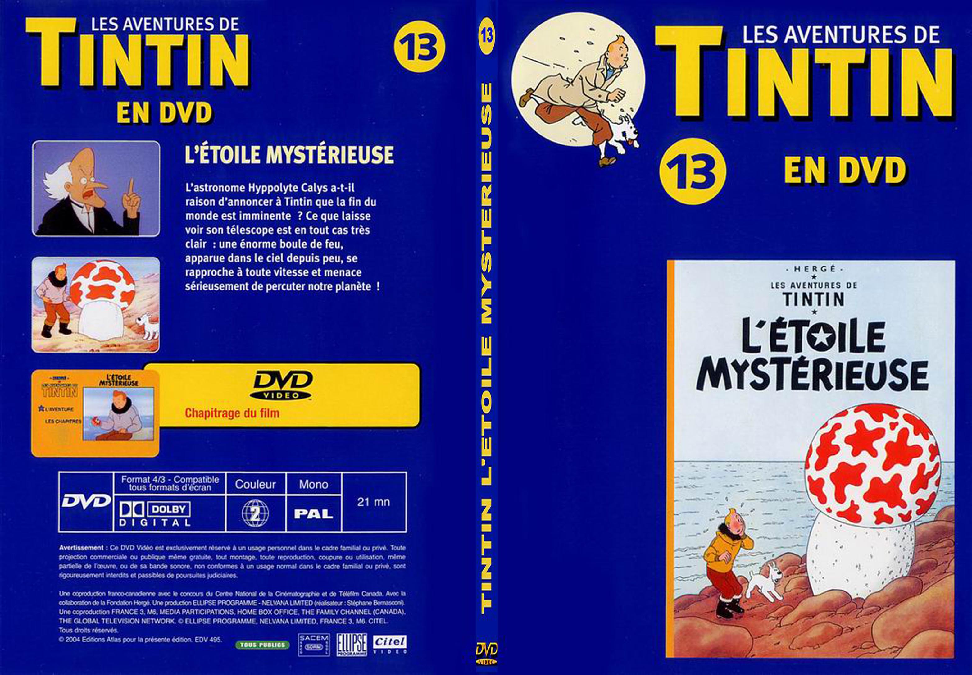 Jaquette DVD Tintin - vol 13 - L