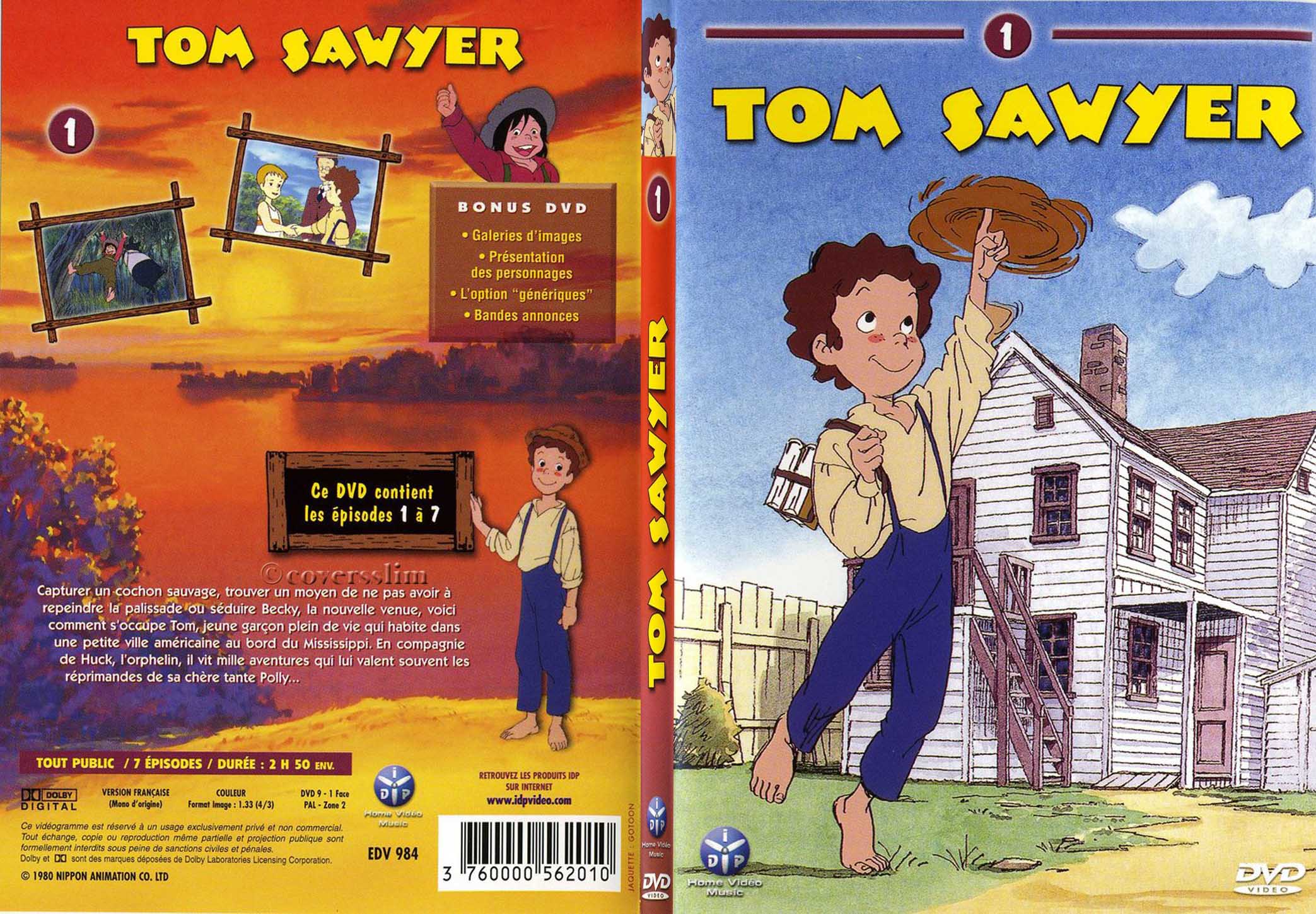 Jaquette DVD Tom Sawyer vol 1 - SLIM