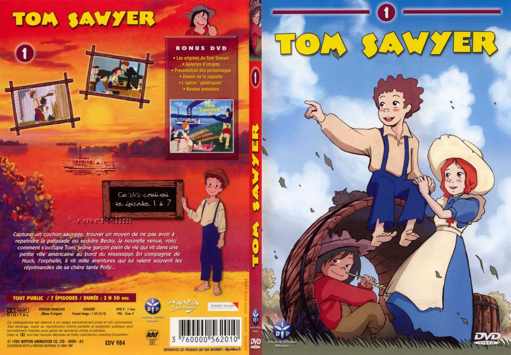 Jaquette DVD Tom Sawyer vol 1 - SLIM v2
