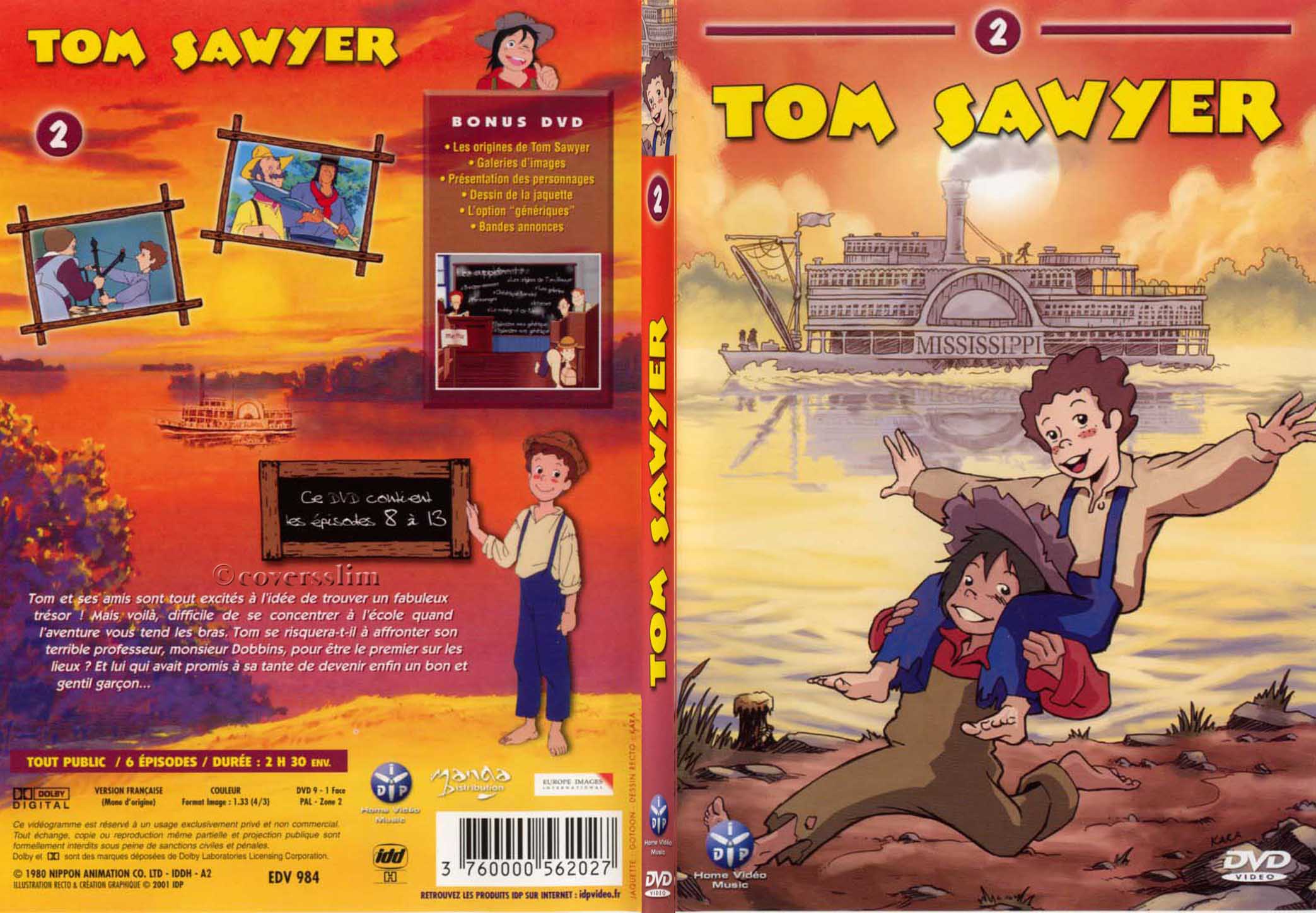 Jaquette DVD Tom Sawyer vol 2 - SLIM v2