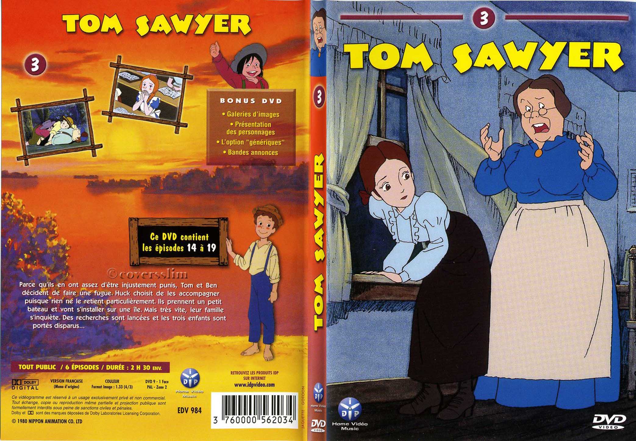 Jaquette DVD Tom Sawyer vol 3 - SLIM