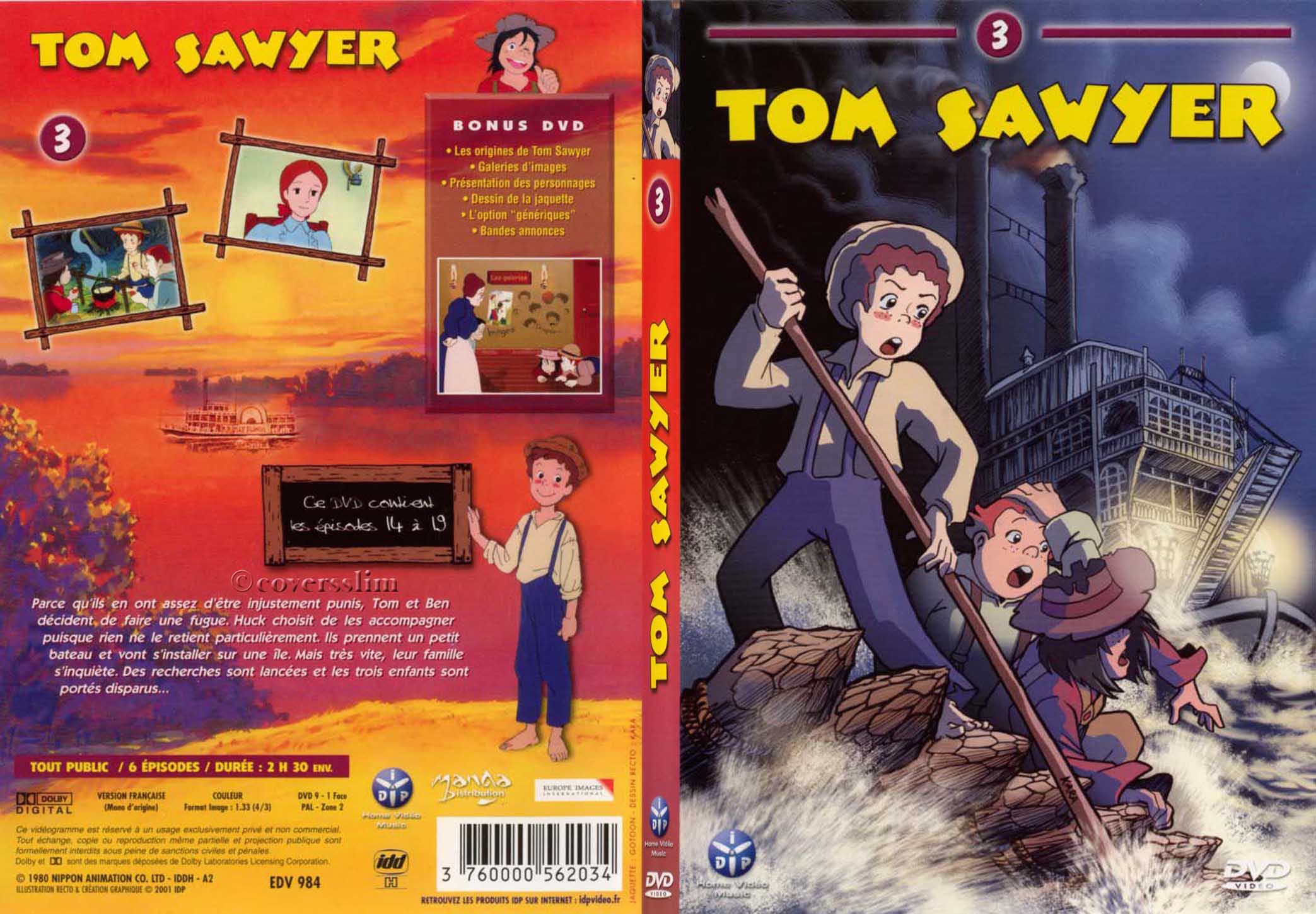 Jaquette DVD Tom Sawyer vol 3 - SLIM v2
