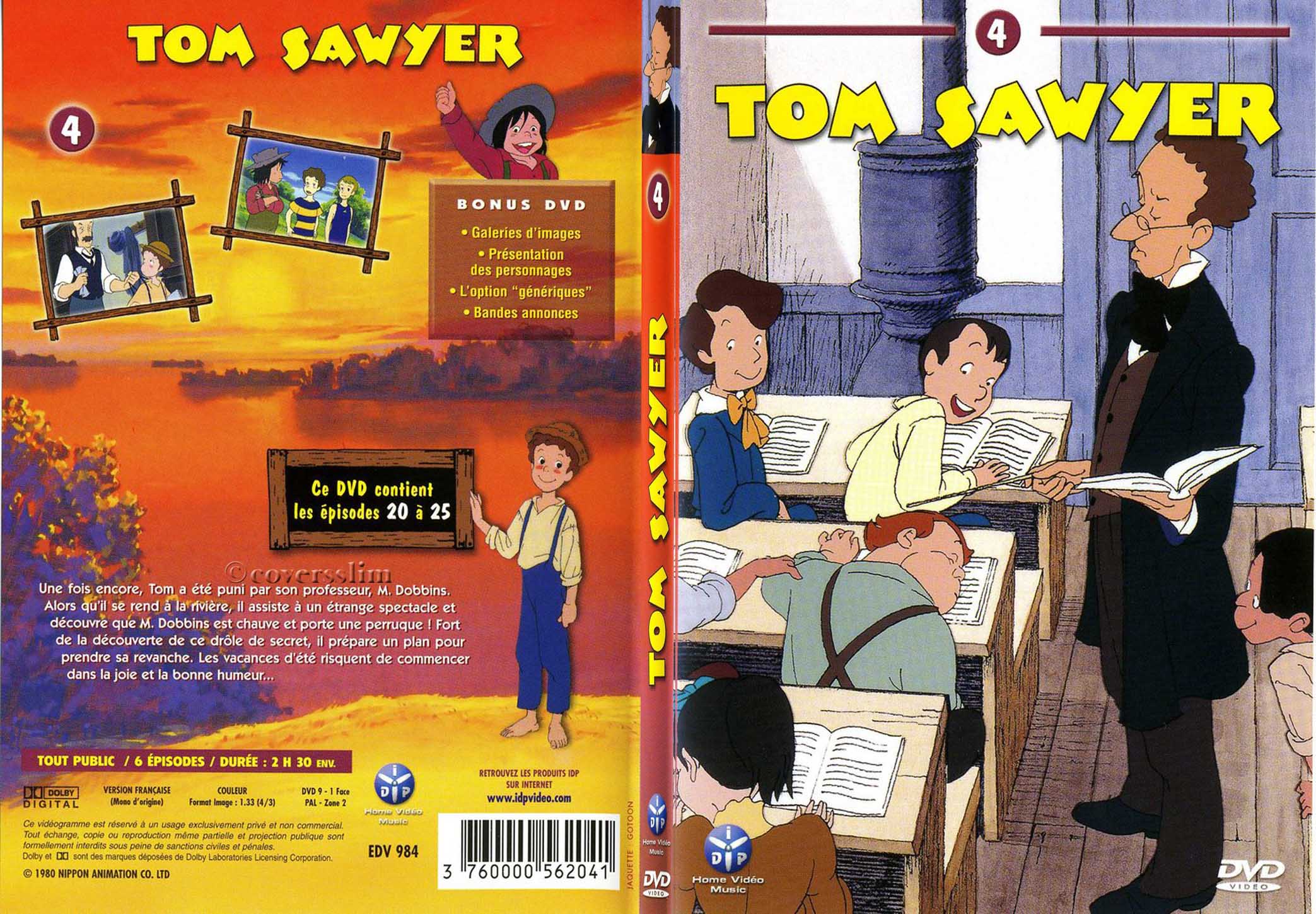 Jaquette DVD Tom Sawyer vol 4 - SLIM
