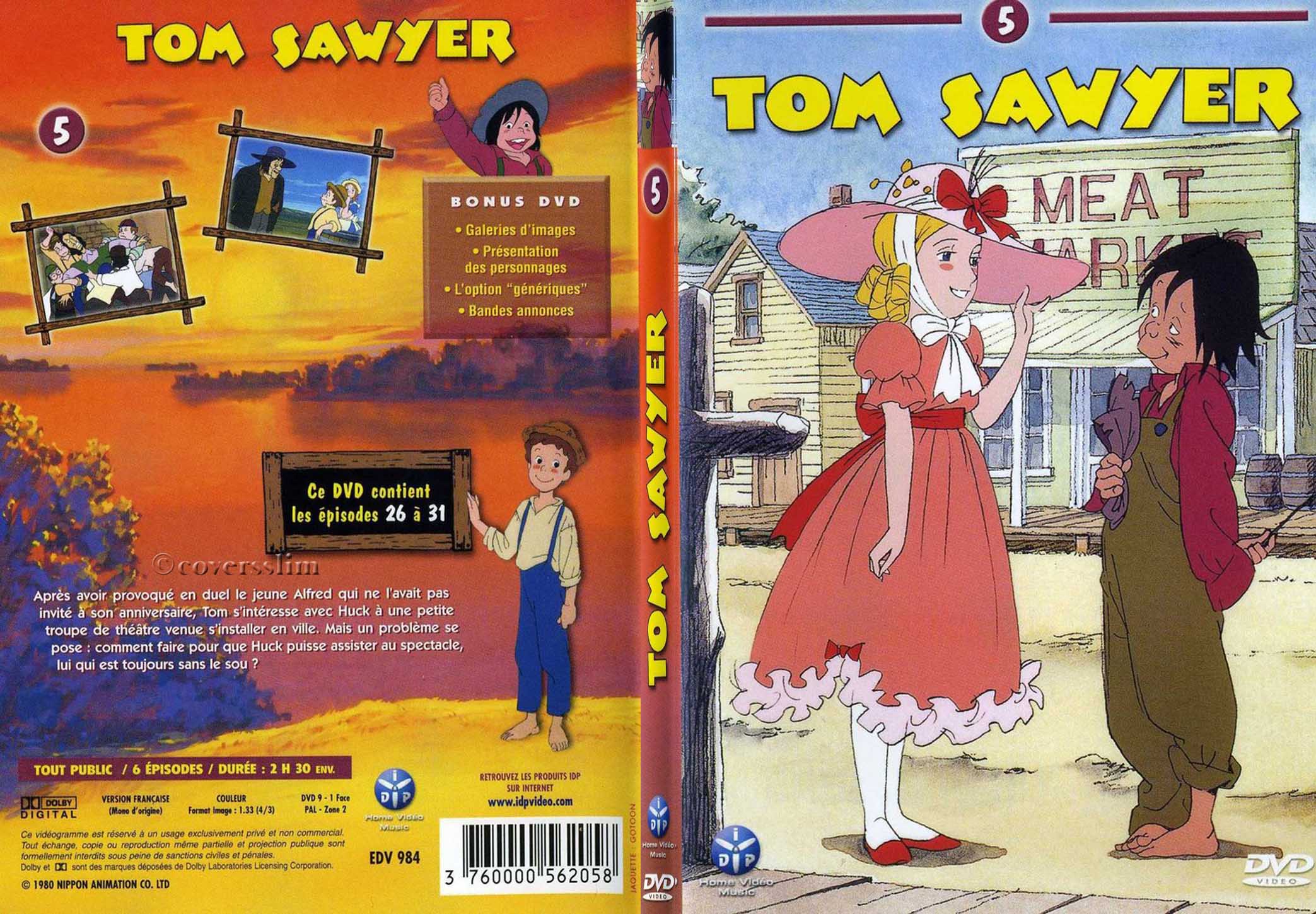 Jaquette DVD Tom Sawyer vol 5 - SLIM