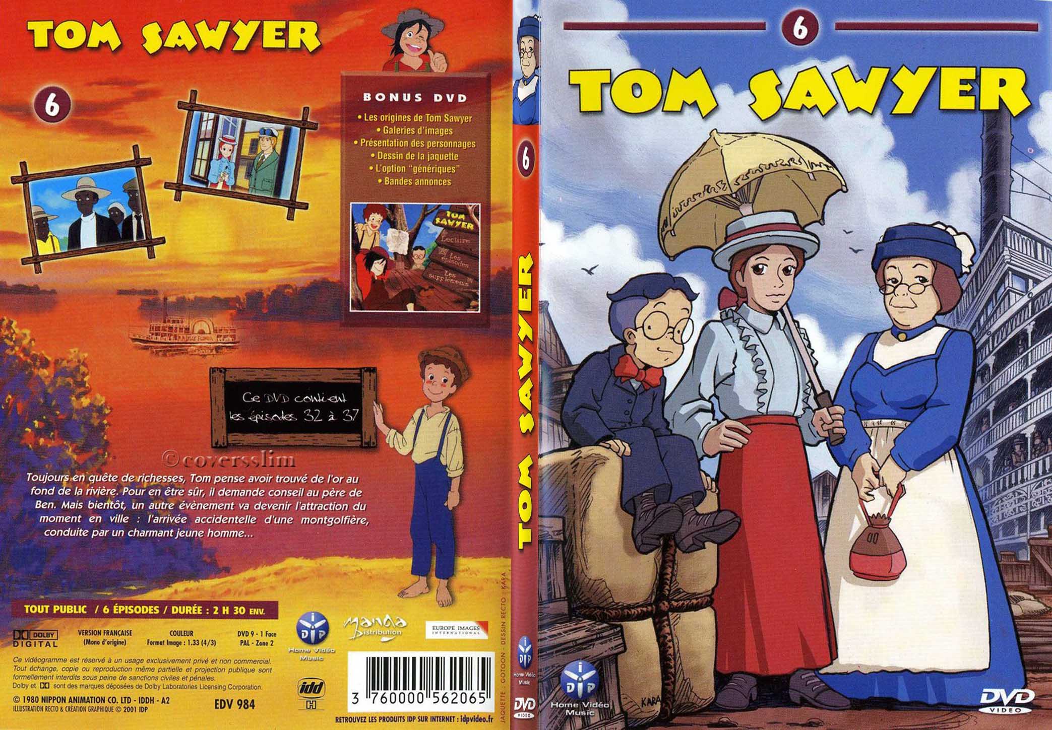 Jaquette DVD Tom Sawyer vol 6 - SLIM