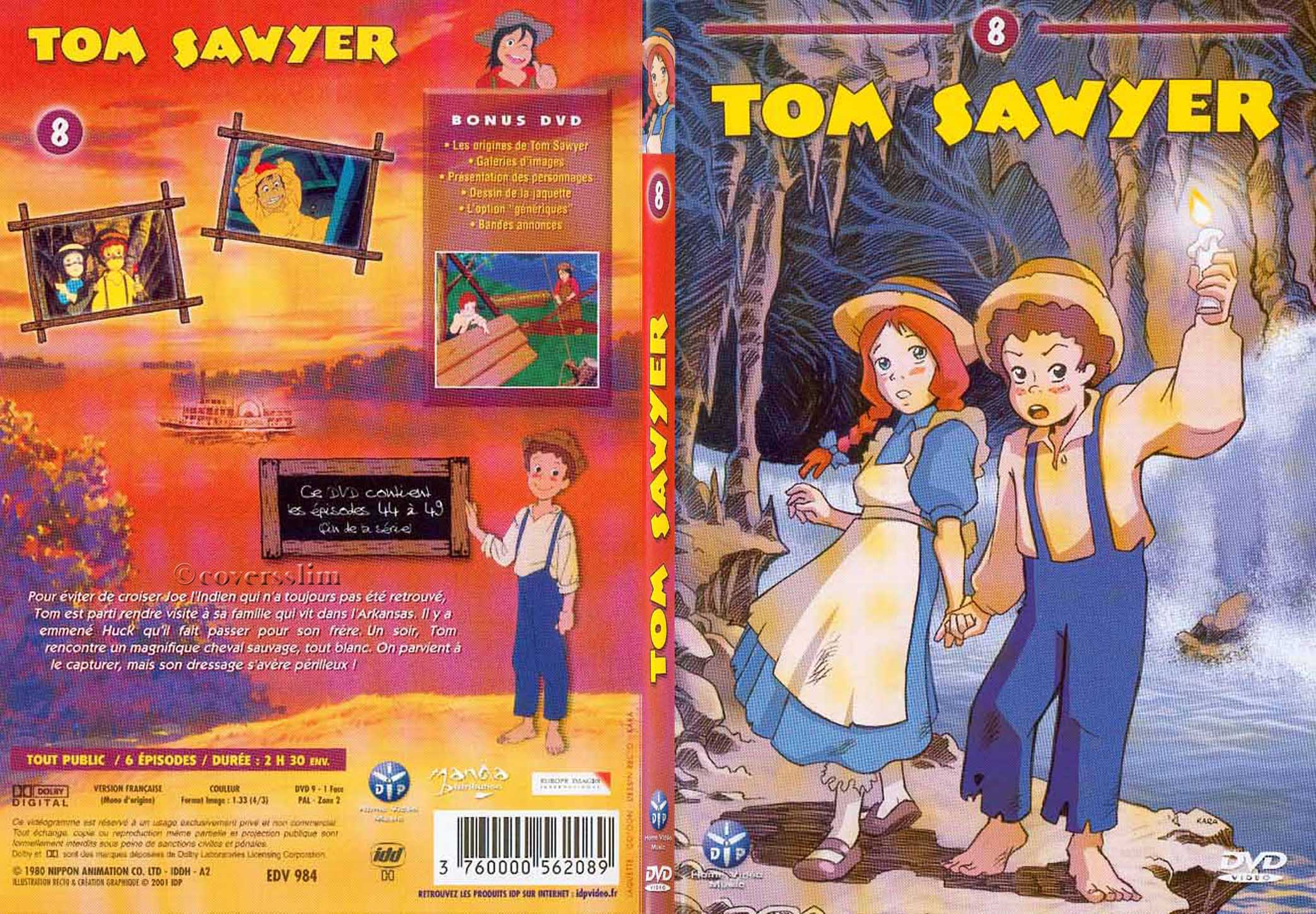 Jaquette DVD Tom Sawyer vol 8 - SLIM