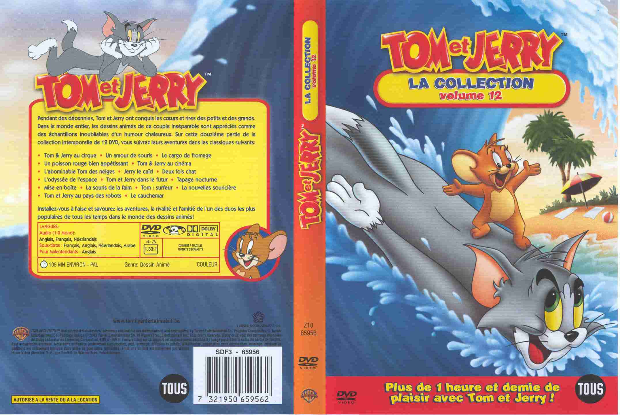 Jaquette DVD Tom et Jerry la collection vol 12