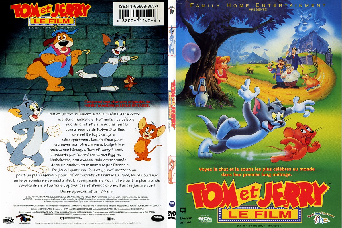 Jaquette DVD Tom et Jerry le film - SLIM