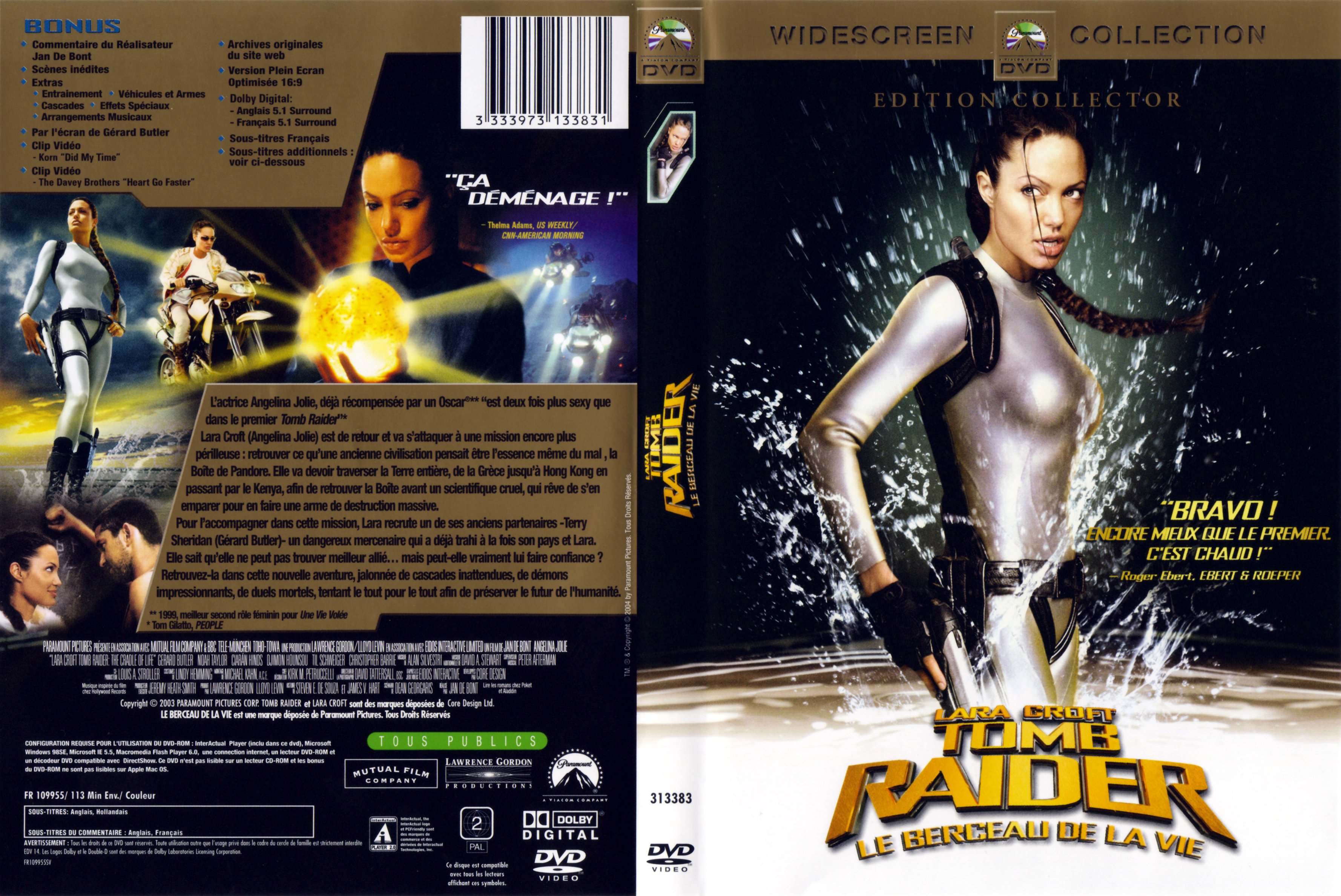 Jaquette DVD Tomb raider 2