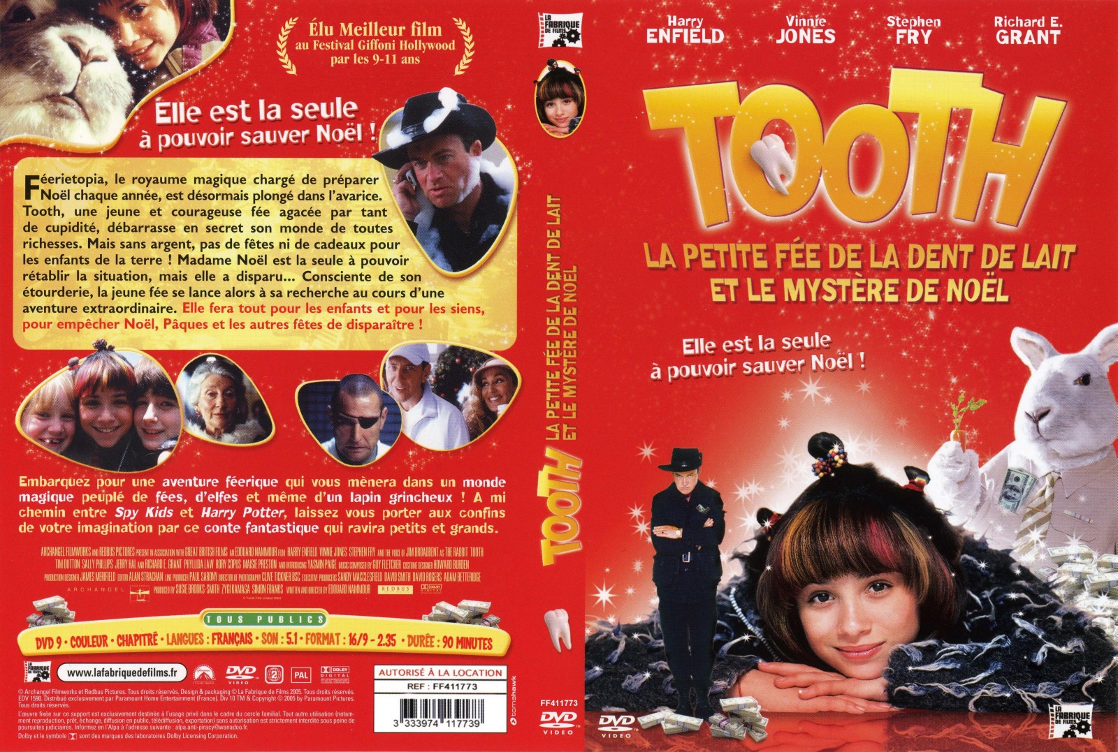 Jaquette DVD Tooth ou la petite fee de la dent de lait et le mystere de noel v2