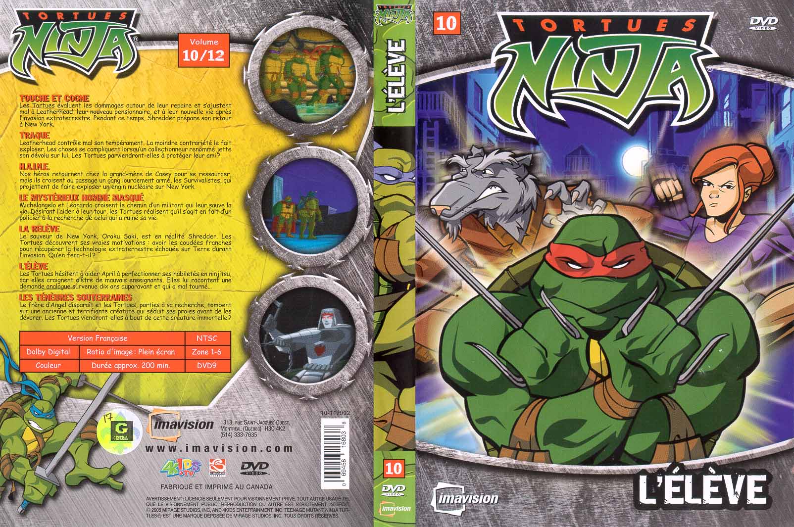 Jaquette DVD Tortues Ninja vol 10