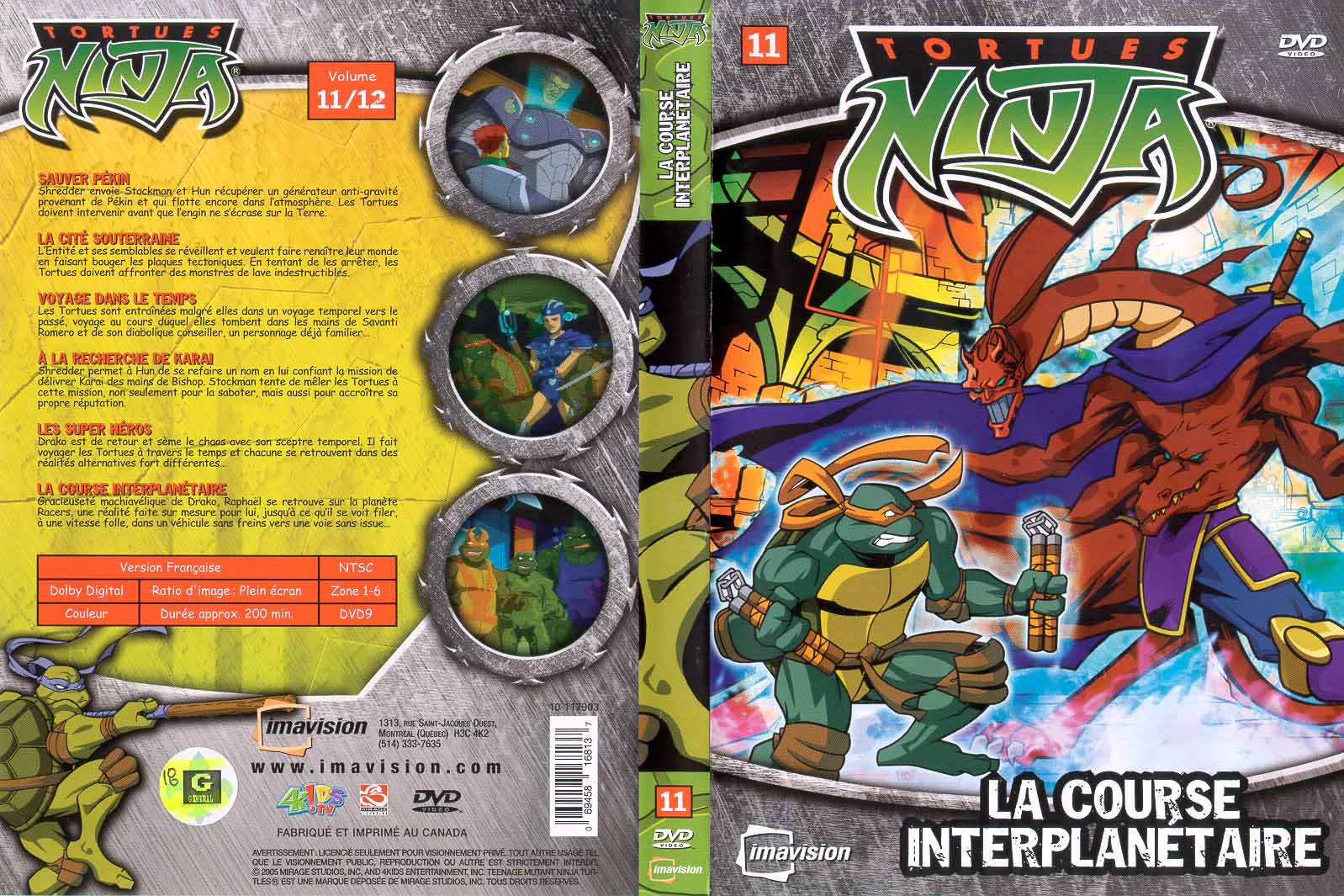 Jaquette DVD Tortues Ninja vol 11