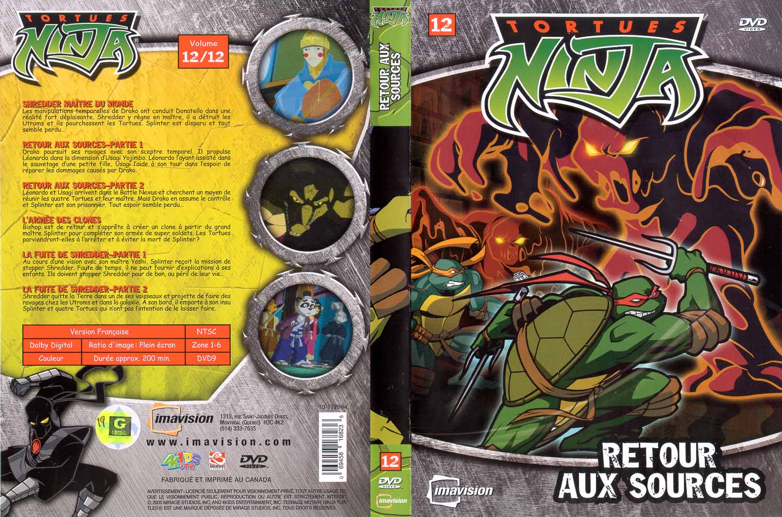 Jaquette DVD Tortues Ninja vol 12