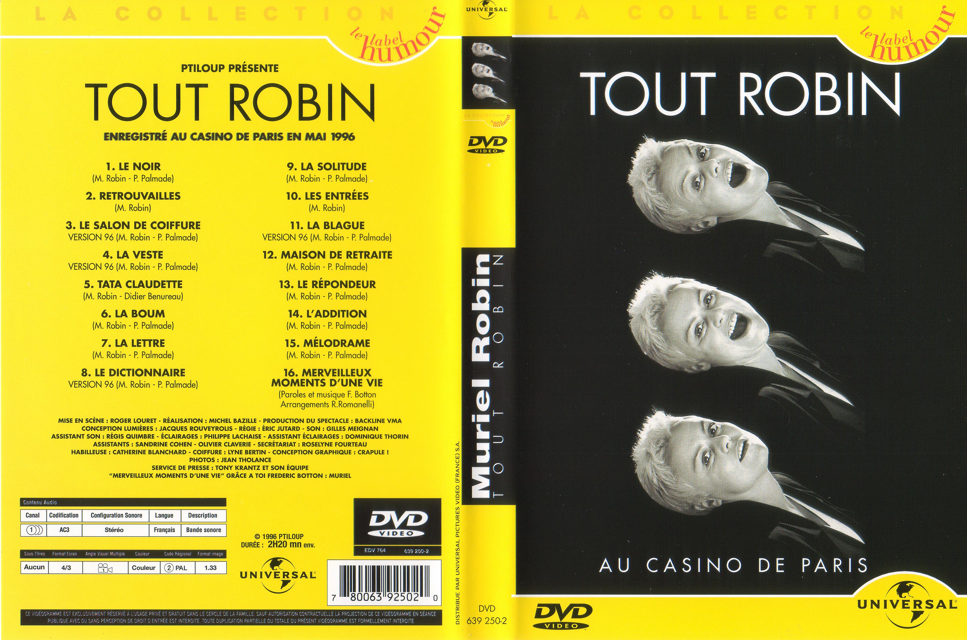 Jaquette DVD Tout robin