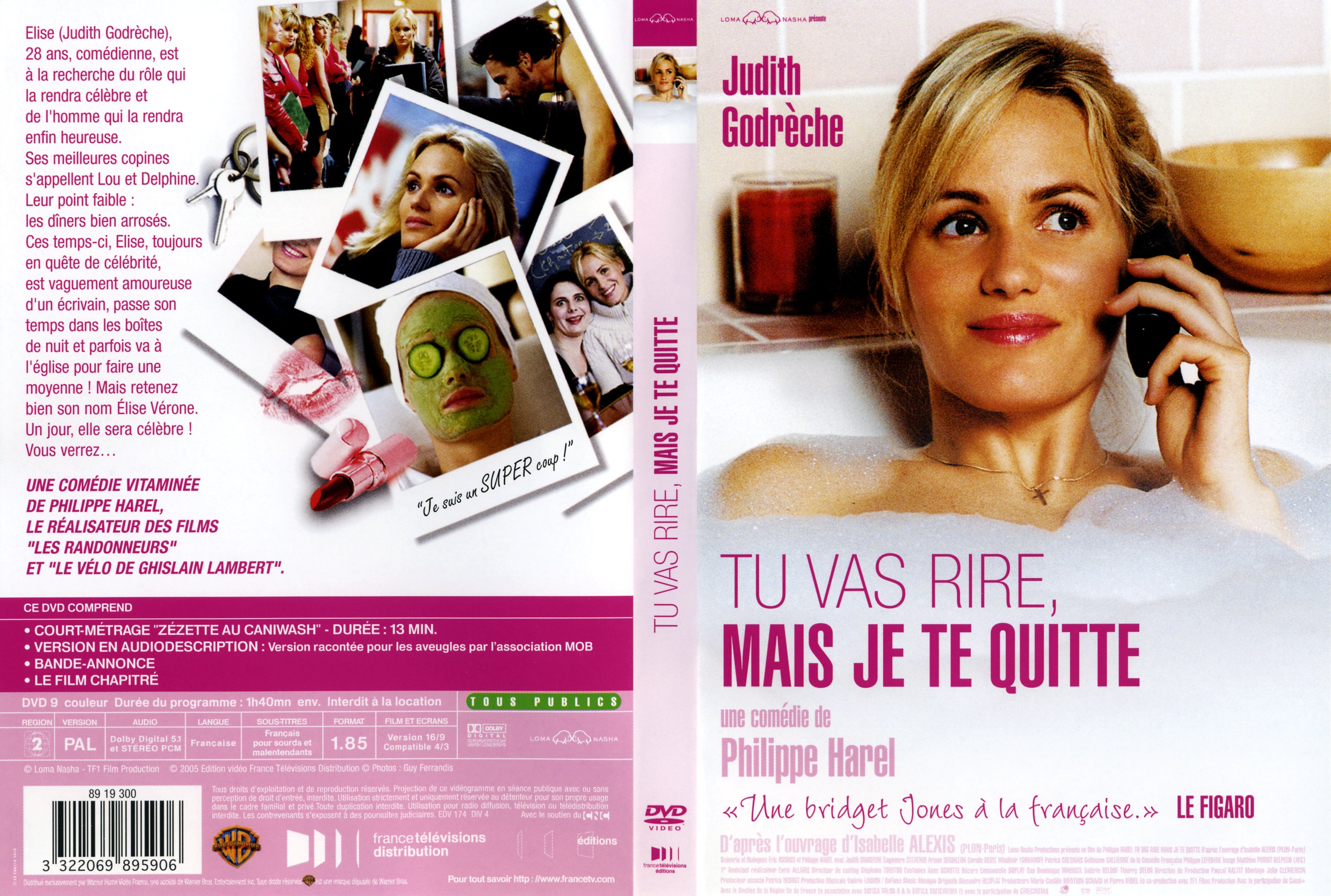 Jaquette DVD Tu vas rire mais je te quitte v2