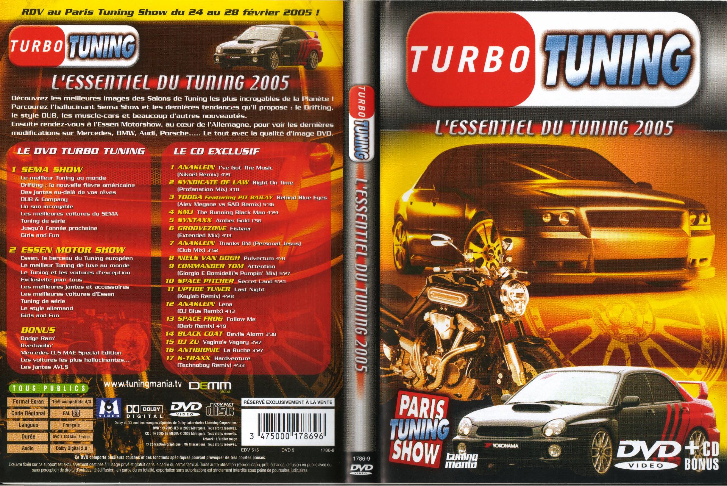 Jaquette DVD Turbo tuning 2005