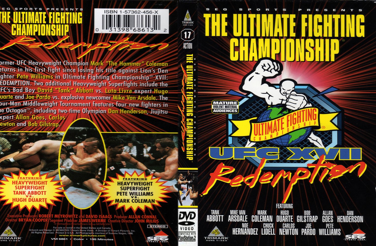 Jaquette DVD Ufc 17 redemption