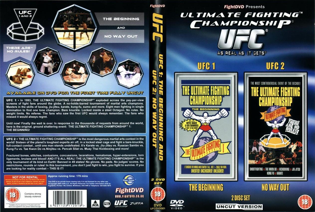 Jaquette DVD Ufc 1 et 2