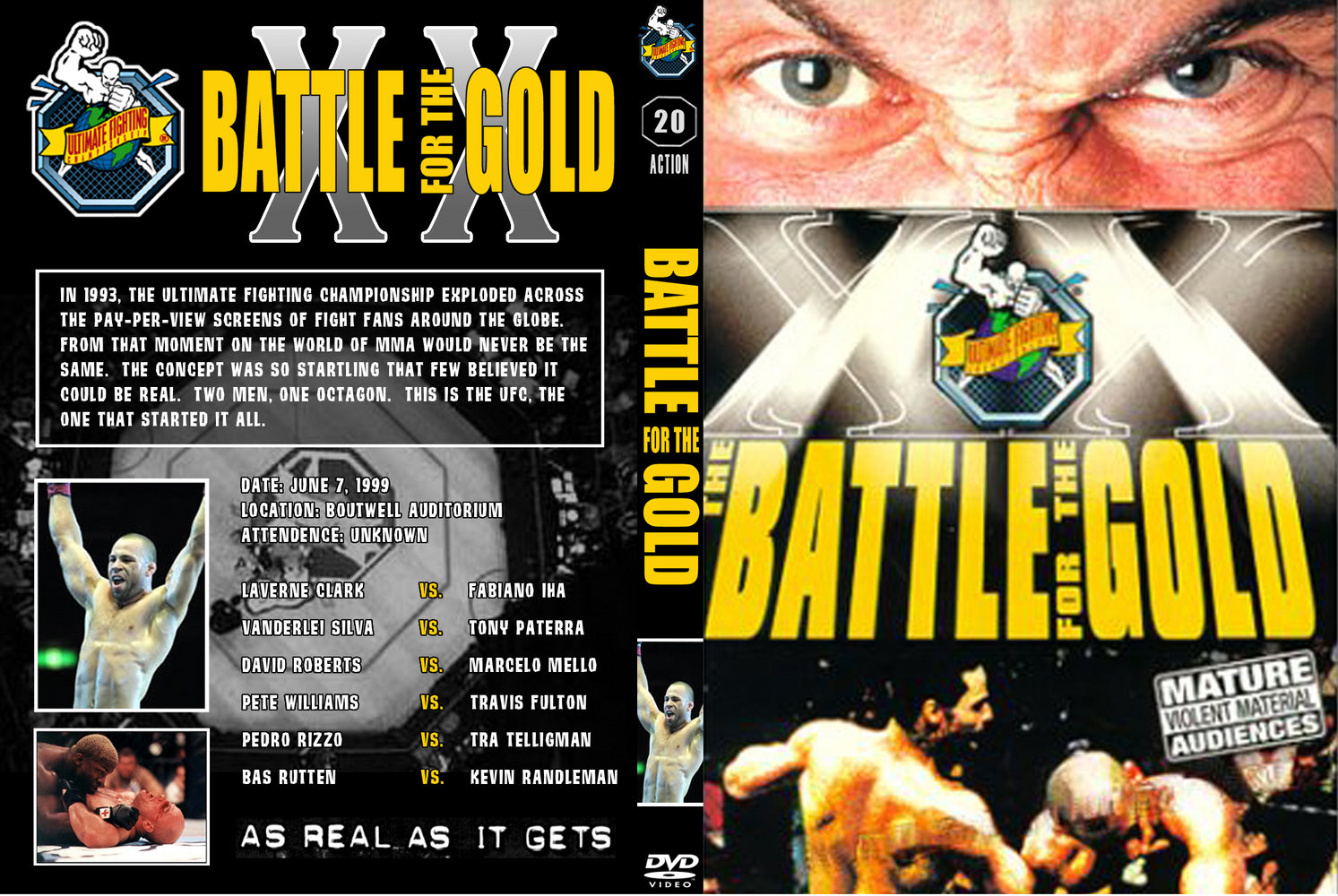 Jaquette DVD Ufc 20 the battle for the gold