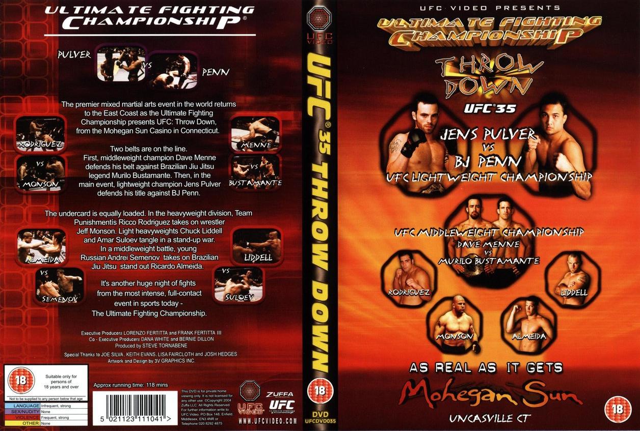 Jaquette DVD Ufc 35 Throw Down