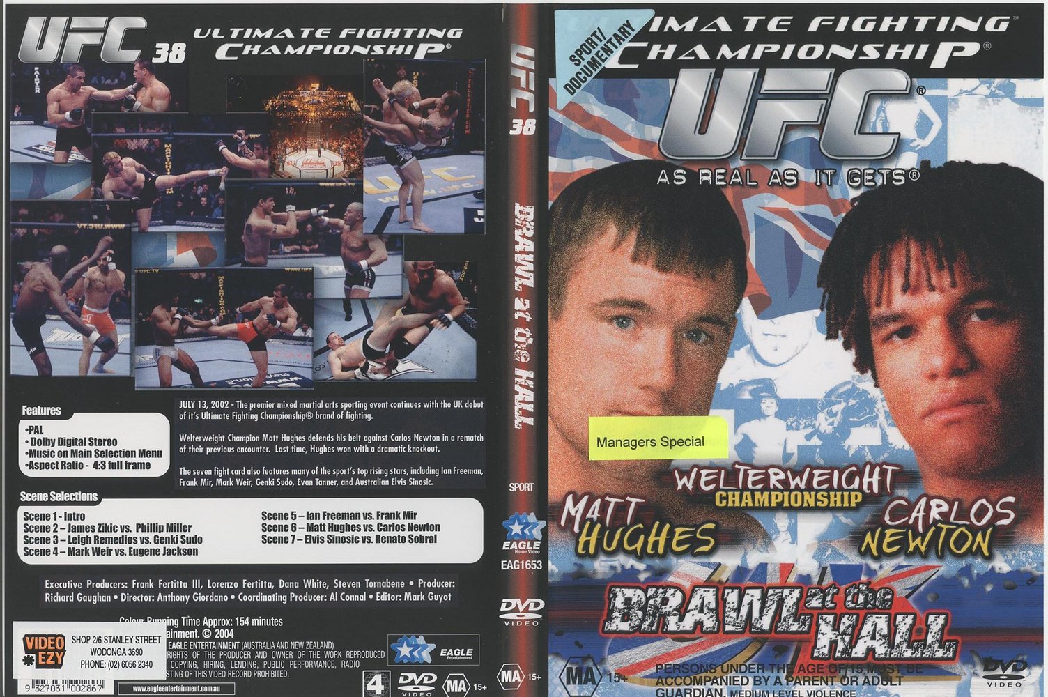 Jaquette DVD Ufc 38 Brawl At The Hall